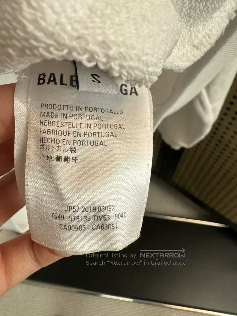 Balenciaga Balenciaga White Cola Wave Hoodie Size US S / EU 44-46 / 1 - 5 Thumbnail