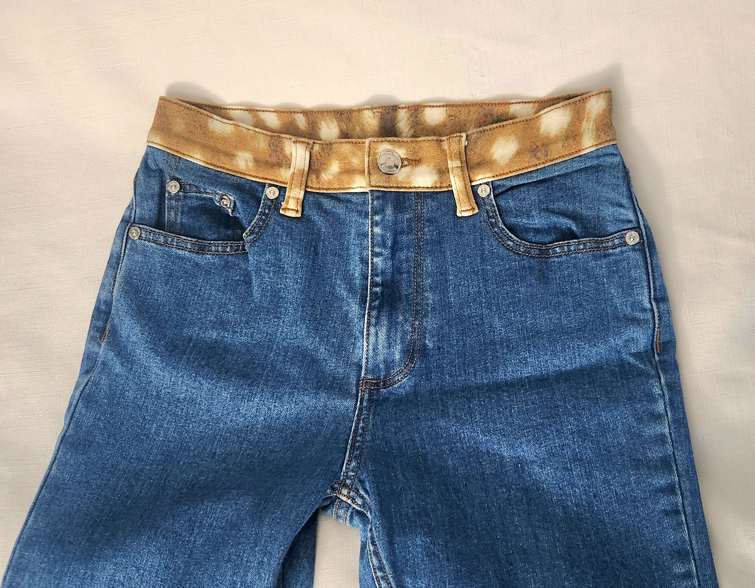 Burberry × Designer Burberry Bambi Ladies 26 Waisted Logo Patch Mid-rise Skinny Size 26" / US 2 / IT 38 - 5 Thumbnail