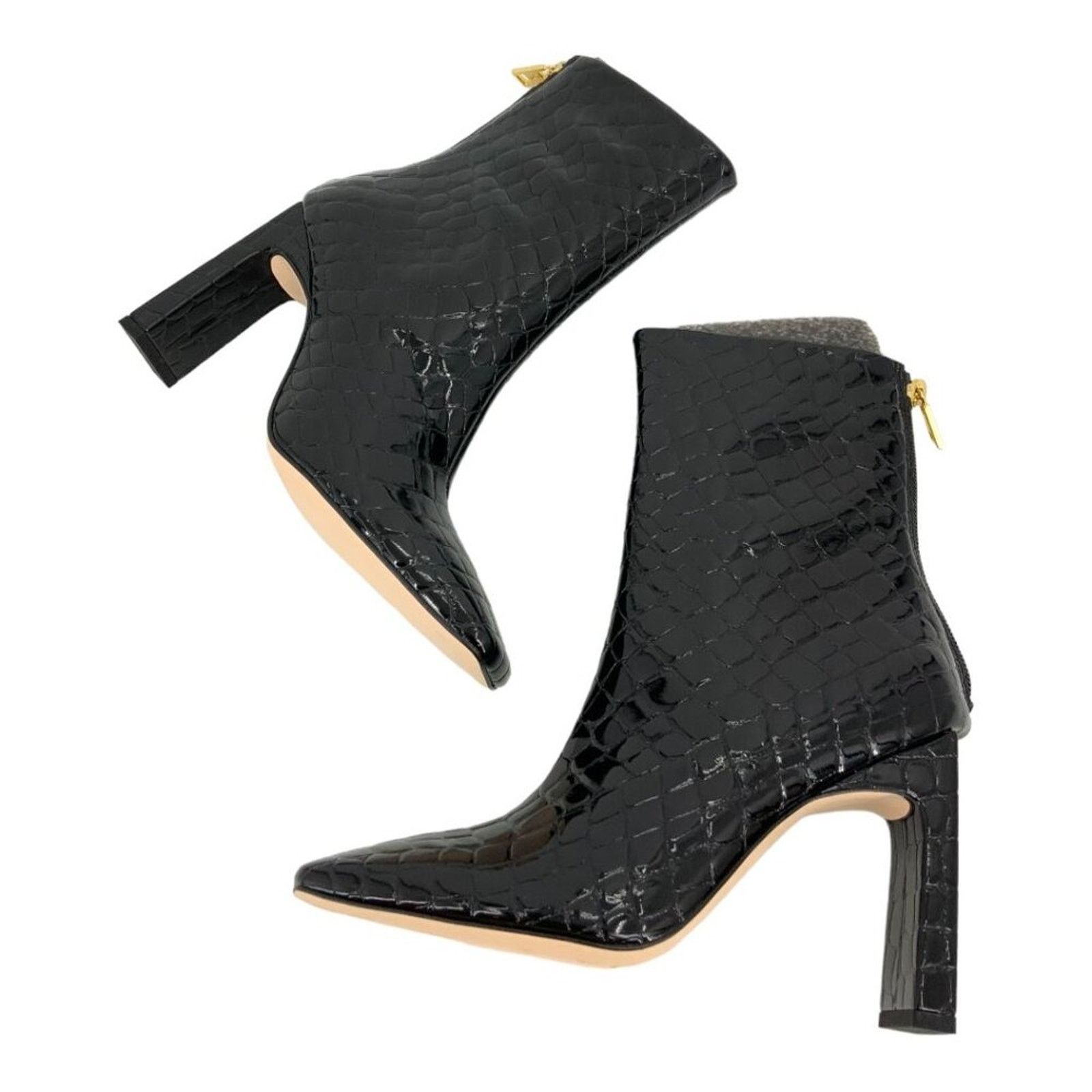 Good American Good American Black Embossed Booties Size 5 NWT $249 MSRP Size US 5 / IT 35 - 2 Thumbnail
