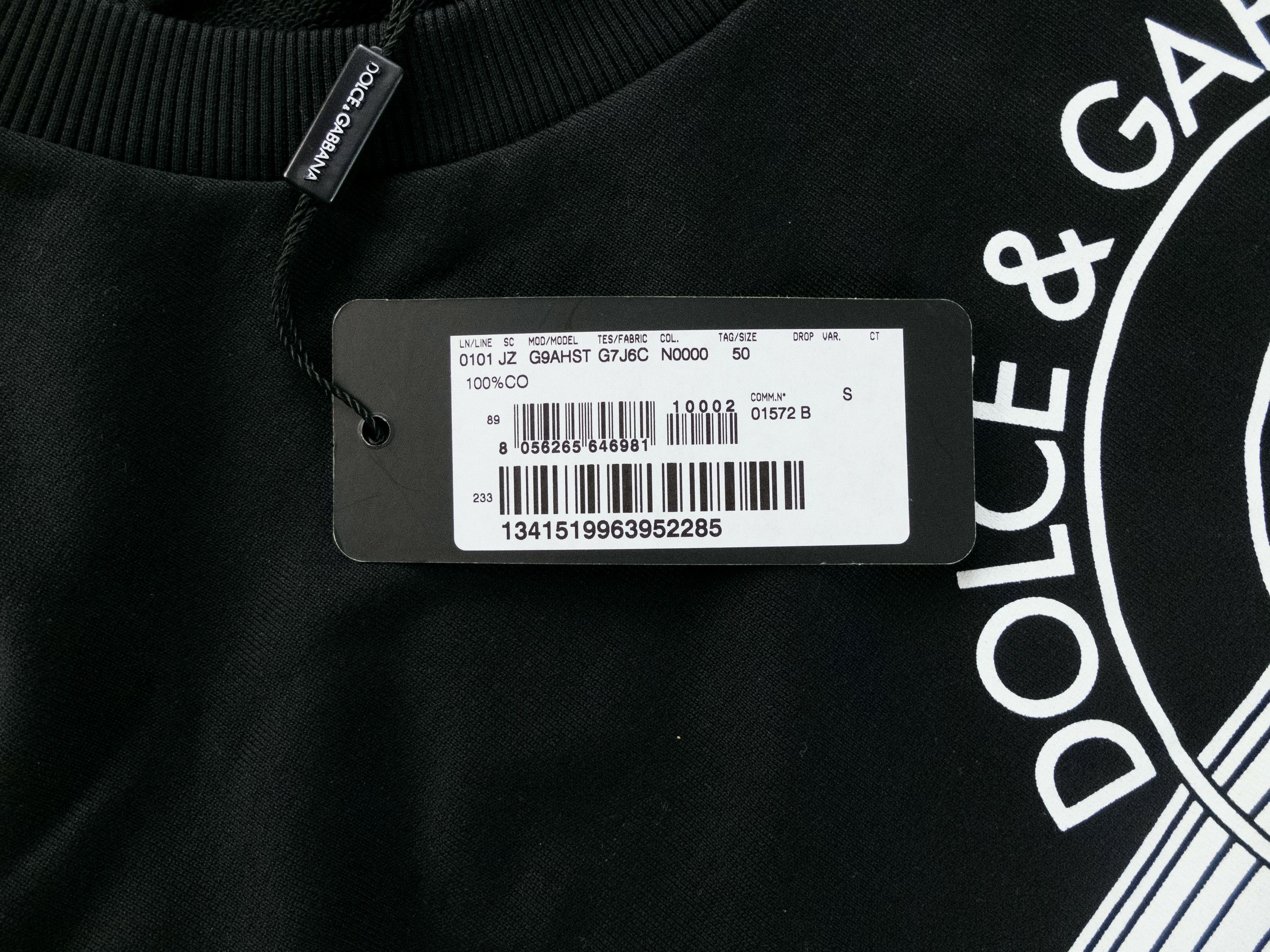 Dolce & Gabbana DOLCE & GABBANA black white DG logo sweatshirt Large Size US L / EU 52-54 / 3 - 8 Thumbnail