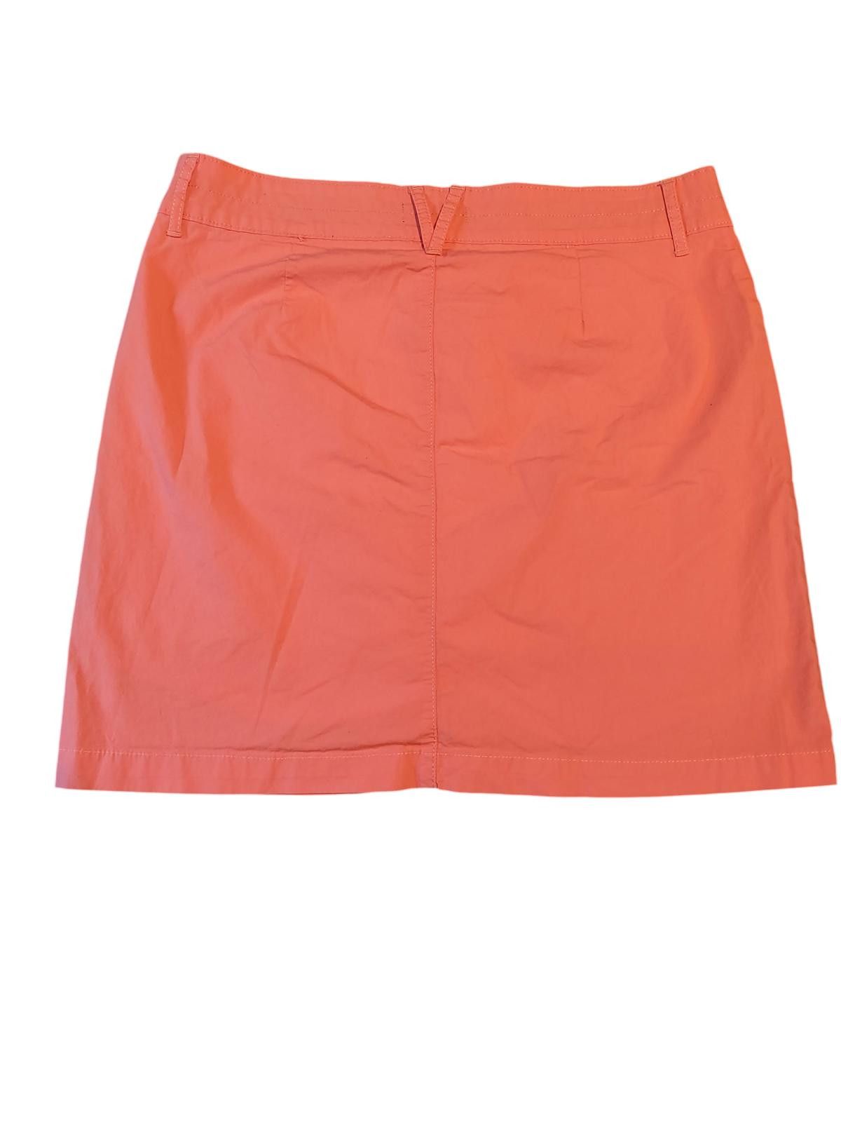 Lee Lee Coral Mini Skirt with Front Pockets Size 34" / US 12 / IT 48 - 5 Thumbnail