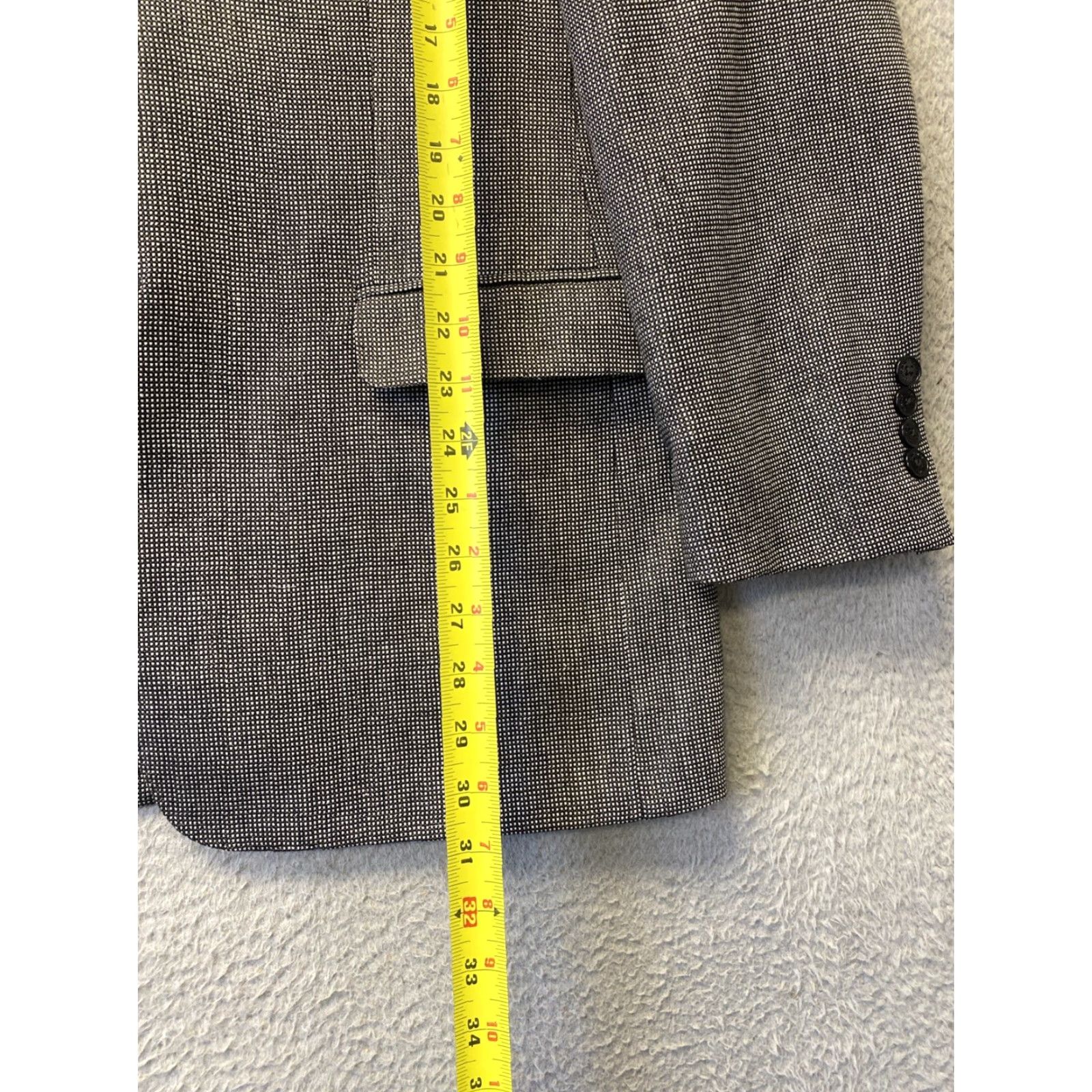 Vintage VINTAGE Versace Collection Blazer Jacket Unisex Adults 42 Black White Micro Check 0537 Blazer Mens Womens Size M / US 6-8 / IT 42-44 - 3 Thumbnail