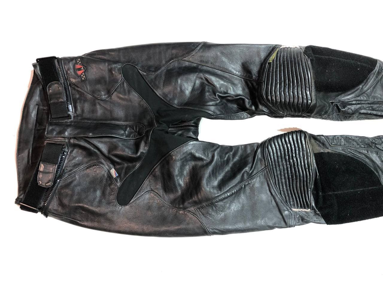 Leather Race Line Moto Biker Leather Pants Vintage Size US 30 / EU 46 - 5 Thumbnail