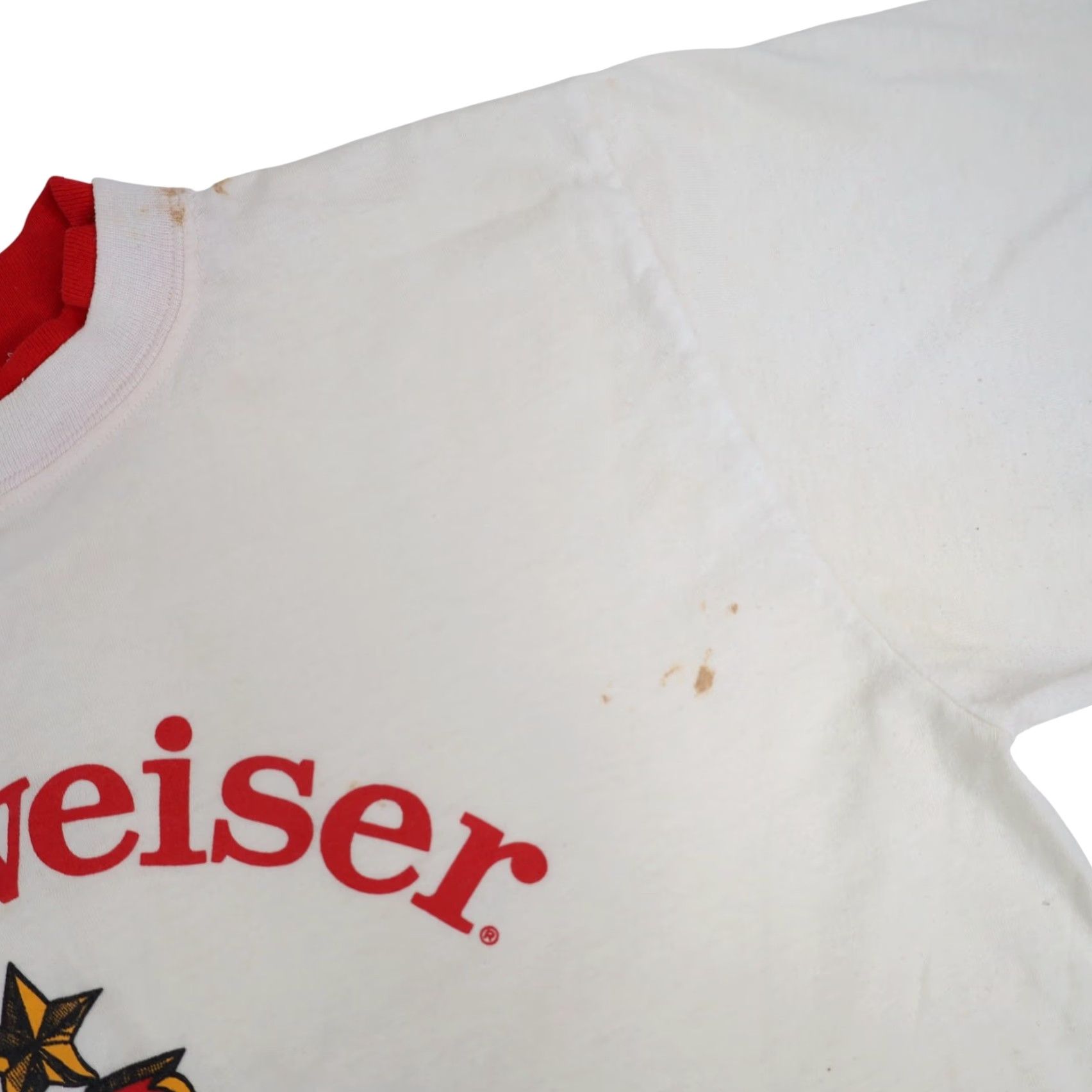 Budweiser VINTAGE Budweiser King of Beers Graphic T Shirt White M Mens 19"x27" Size US M / EU 48-50 / 2 - 6 Thumbnail