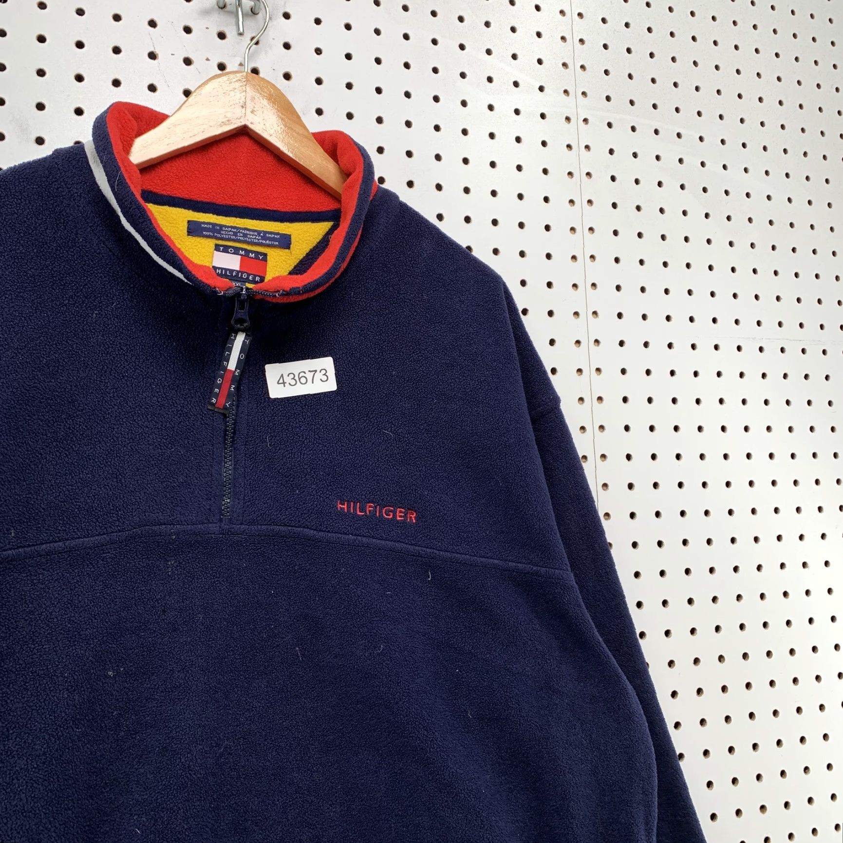 Tommy Hilfiger Vintage Tommy Hilfiger Sweatshirt 2XL Navy Blue Mock Neck Pullover Fleece Mens Size US XXL / EU 58 / 5 - 4 Thumbnail