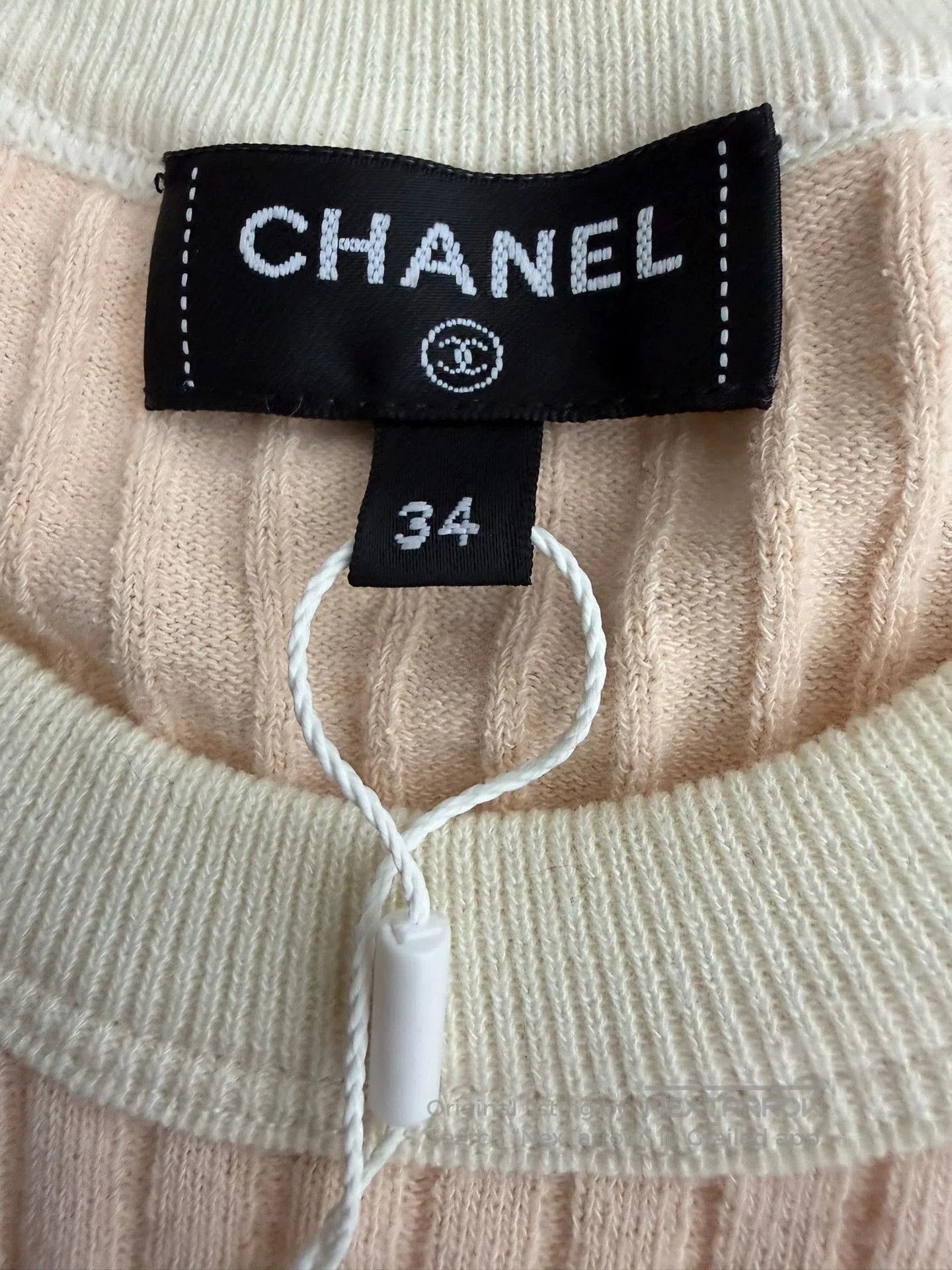 Chanel Chanel Coco Beach Cream Short Sleeve Top. Size US XS / EU 42 / 0 - 4 Thumbnail