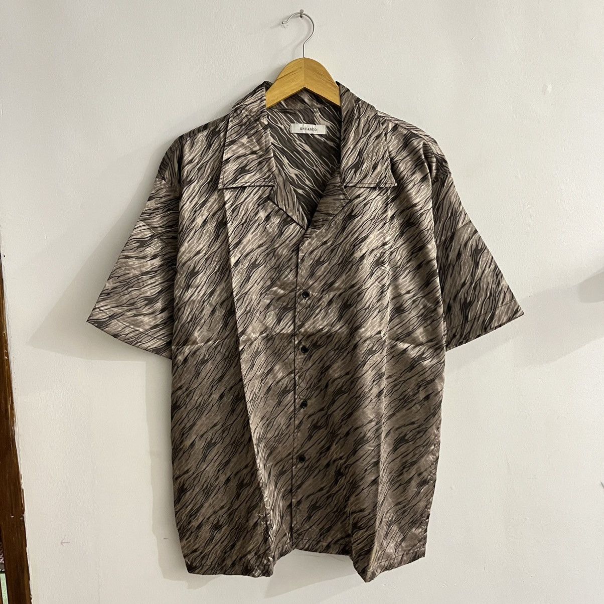 Issey Miyake Encanto - Unique Pattern Campcollar Button Up Size US L / EU 52-54 / 3 - 1 Thumbnail