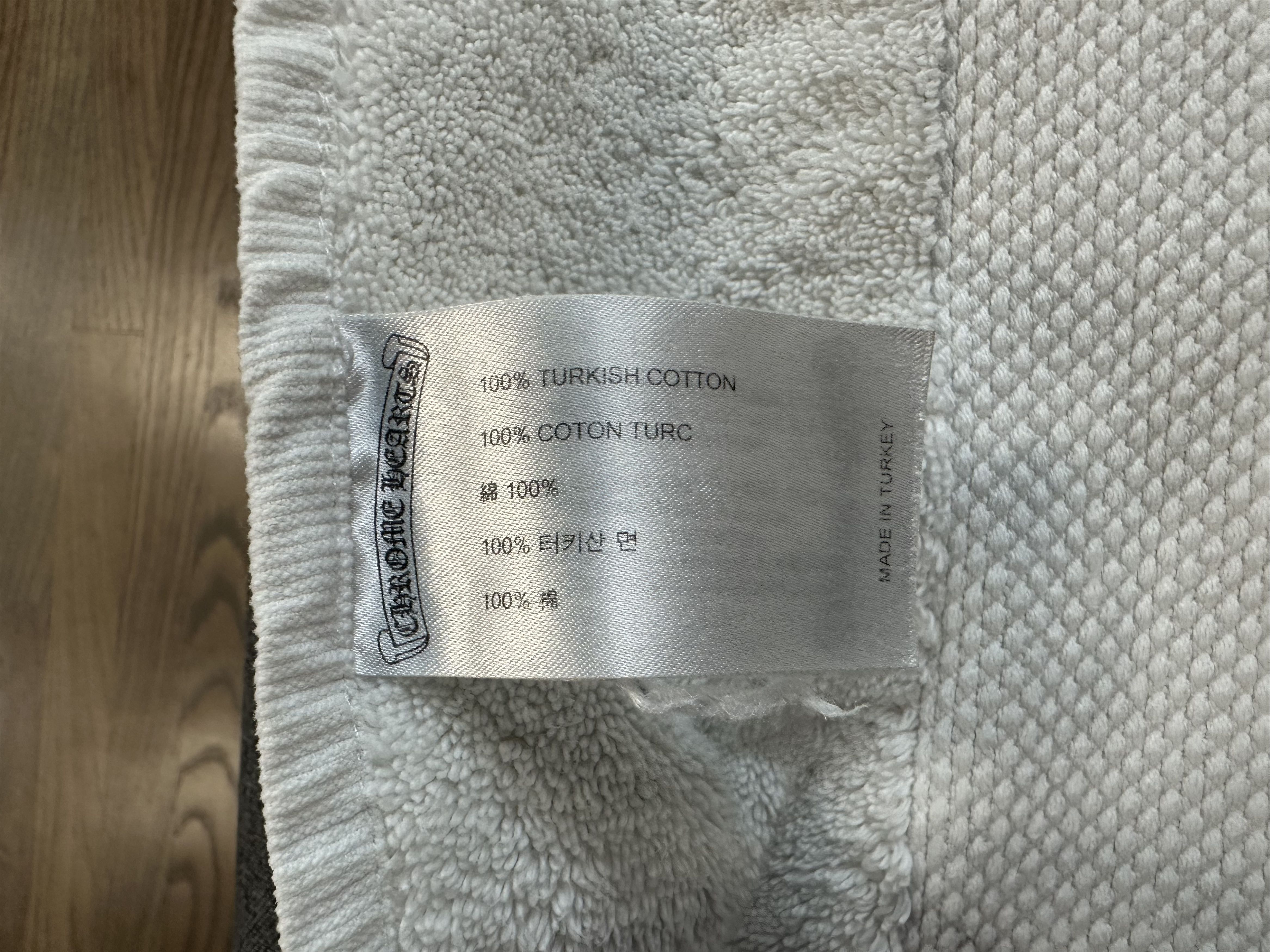 Chrome Hearts Chrome Hearts White Horseshoe Embroidered Bath Towel Size ONE SIZE - 5 Thumbnail