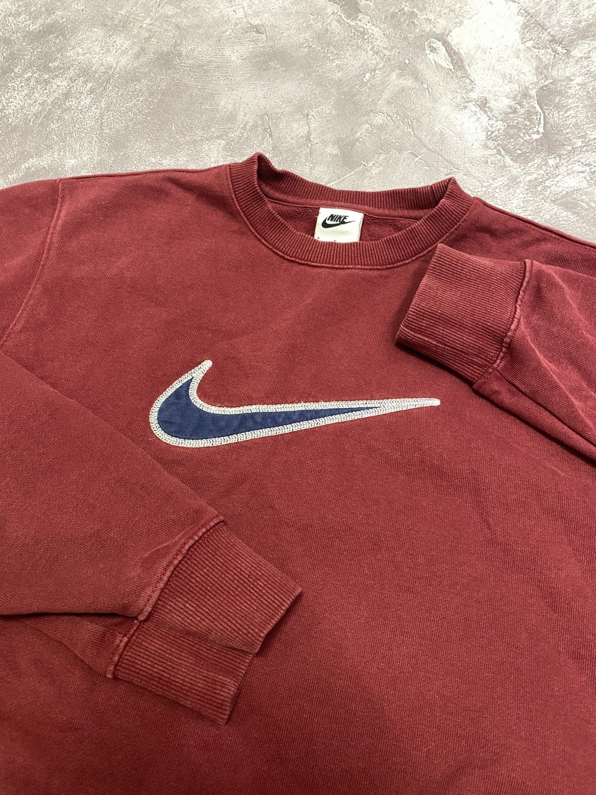Nike × Vintage Vintage Nike Central Swoosh Retro Sweatshirt Size US S / EU 44-46 / 1 - 4 Thumbnail