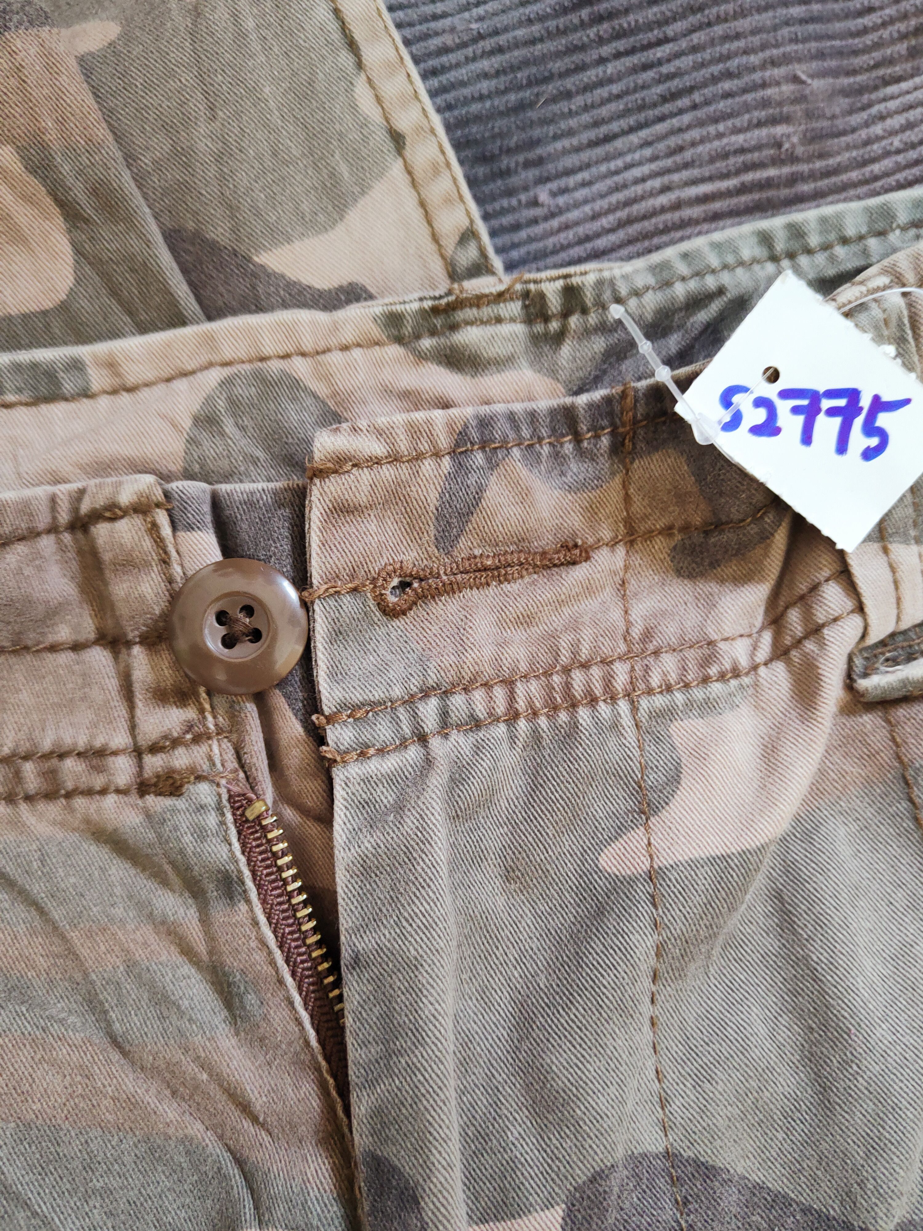 Japanese Brand DL Plusmore Camouflage Faded Multipocket Cargo Pants #S2775 Size US 36 / EU 52 - 15 Thumbnail