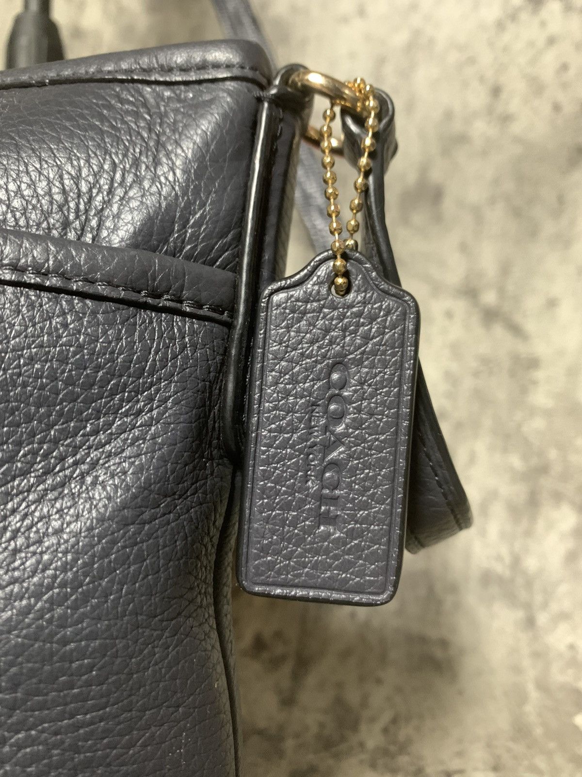 Coach COACH Leather Black Charcoal / Dark Grey Size ONE SIZE - 11 Thumbnail