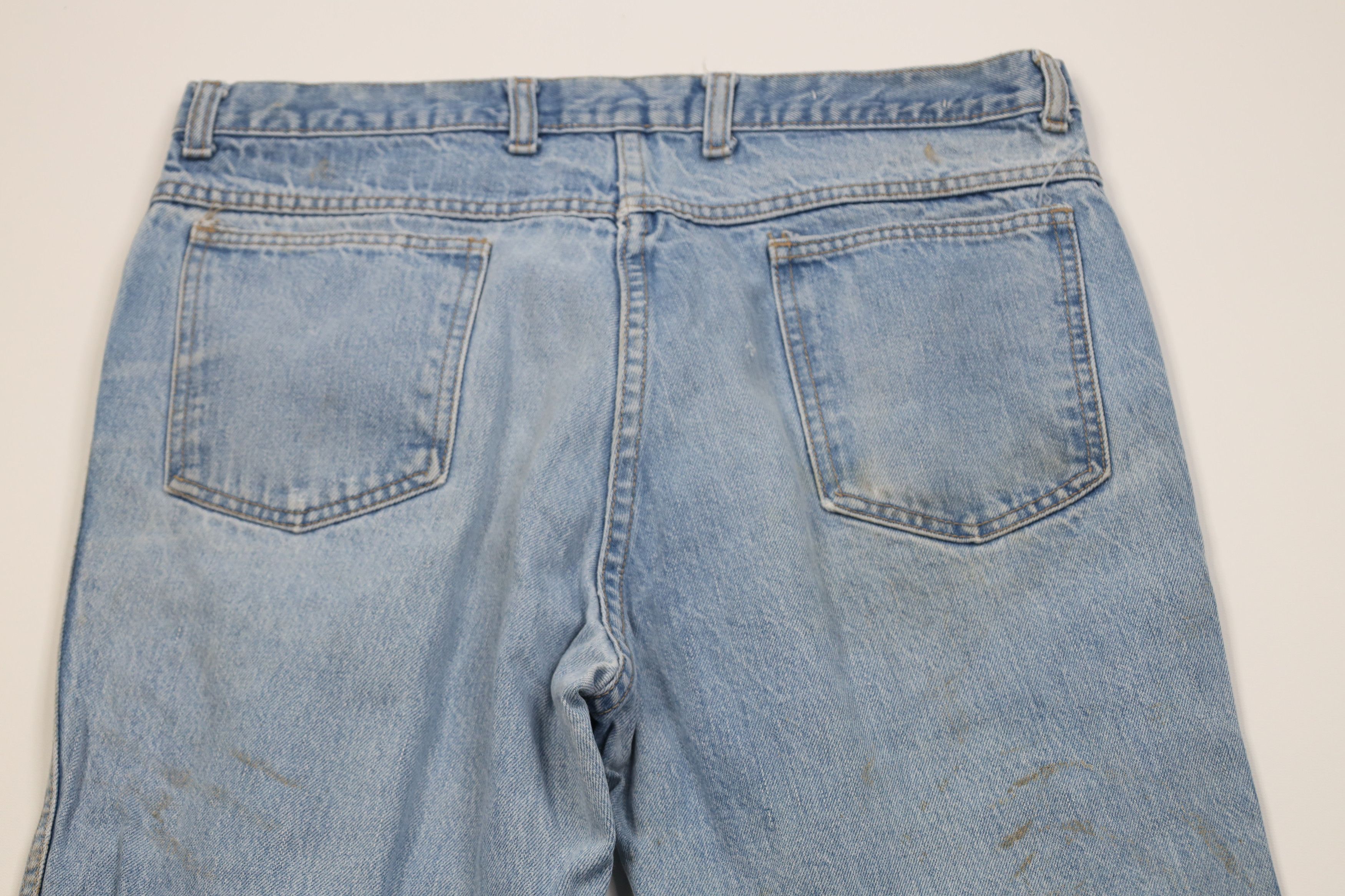 Vintage Vintage 70s Streetwear Straight Leg Denim Jeans Blue USA Size US 34 / EU 50 - 13 Thumbnail