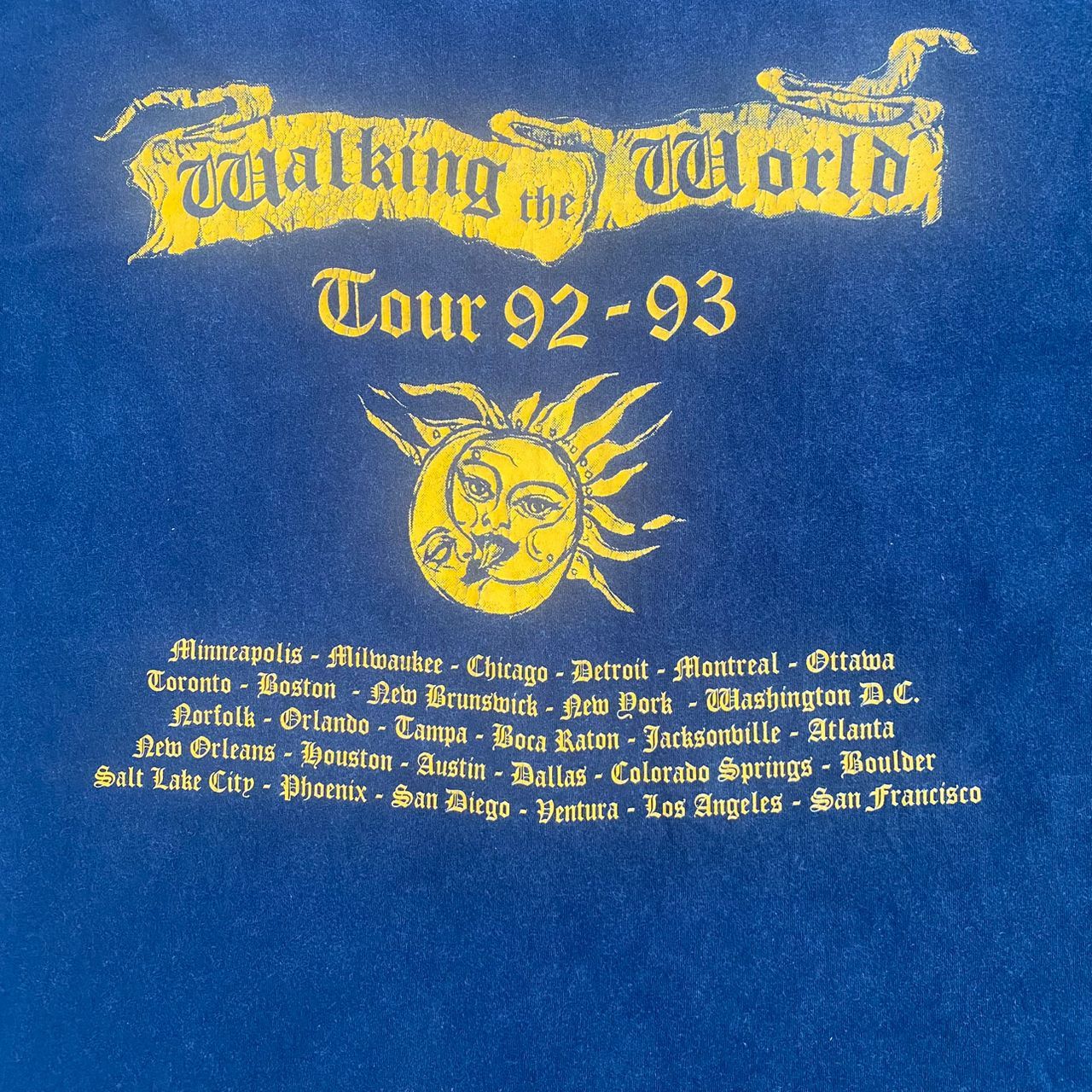 Band Tees Vintage 90s Concrete Blonde Walking Tour Europe 92 93 Tshirt Size US L / EU 52-54 / 3 - 14 Thumbnail