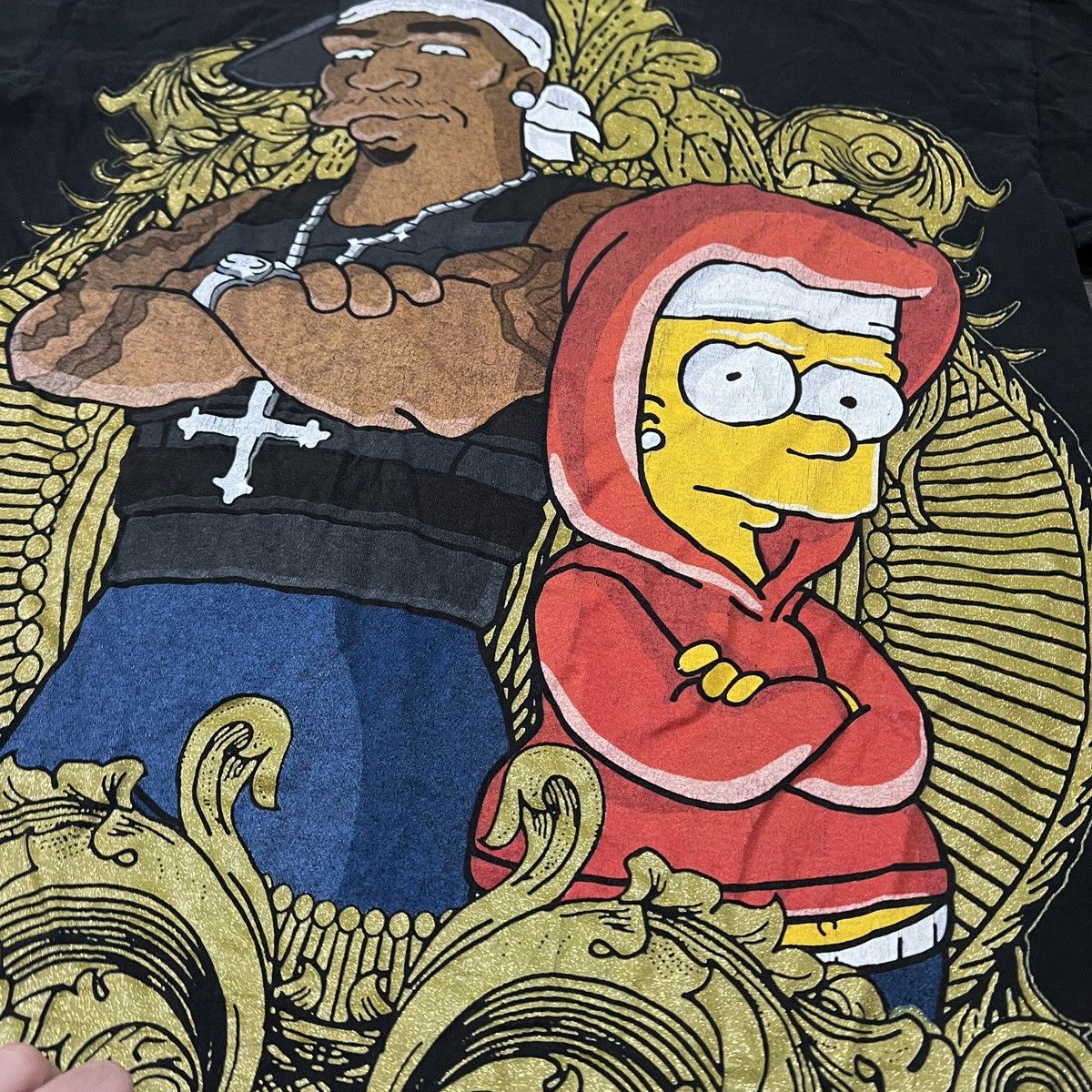 JNCO × The Simpsons × Vintage Vintage Y2K Bart Simpson gangster t shirt Size US XL / EU 56 / 4 - 3 Thumbnail