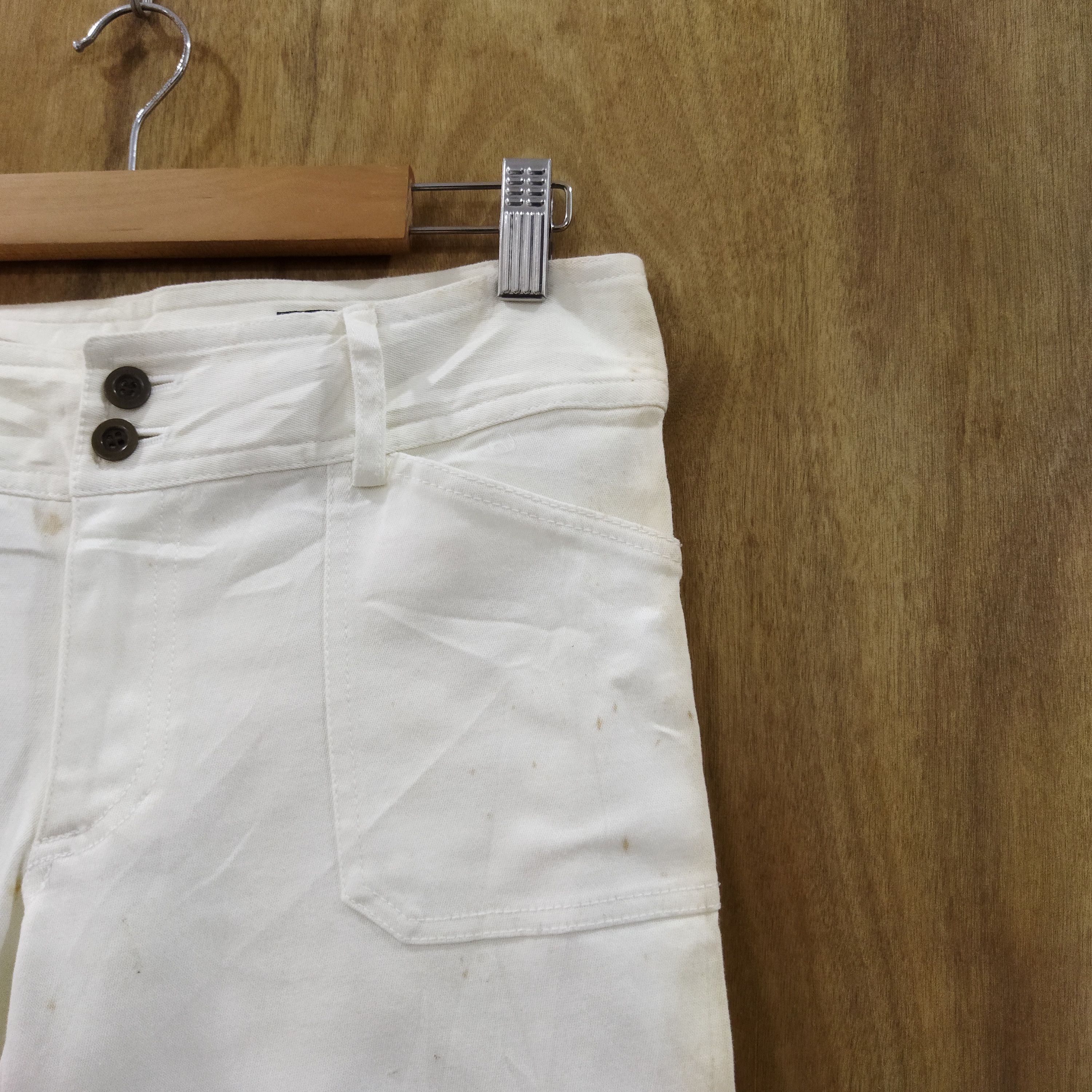 Japanese Brand MK KLEIN WHITE YELLO CARGO PANTS Size US 29 - 5 Thumbnail