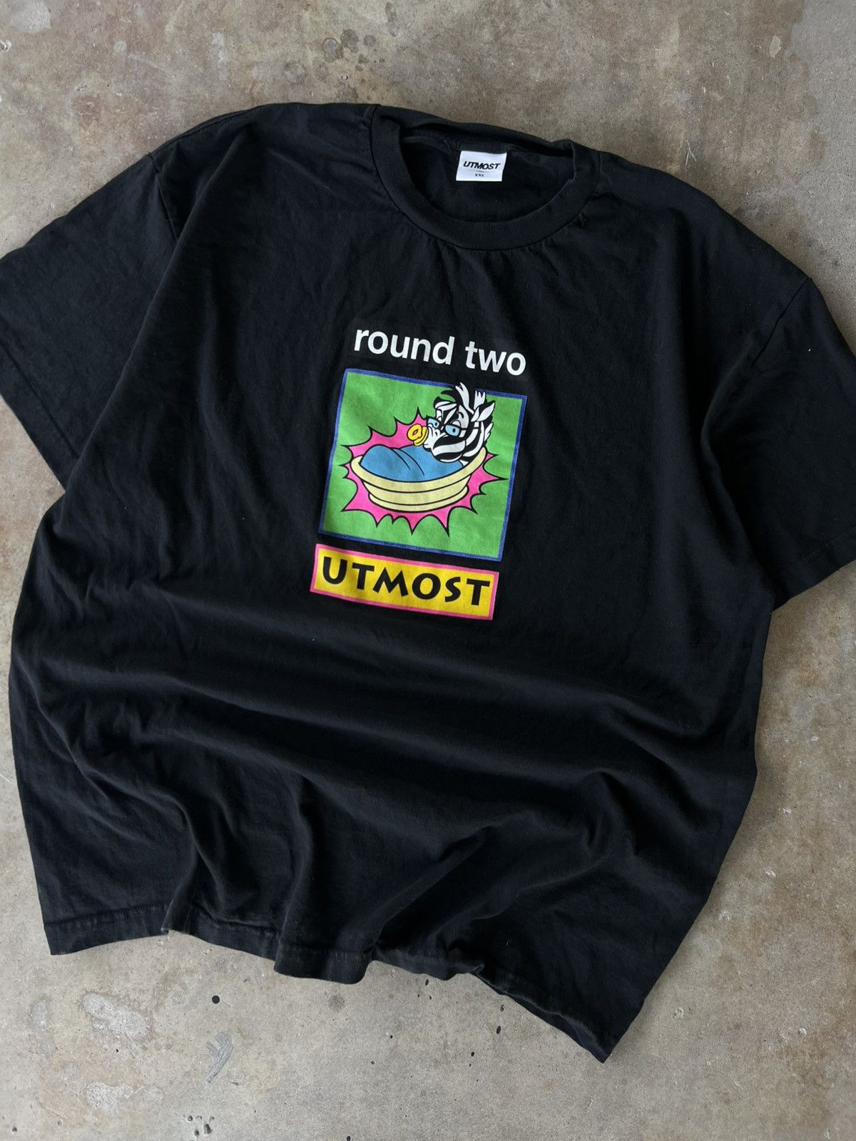 Round Two Vintage Utmost Round Two Collab Skate T Shirt Size US XXL / EU 58 / 5 - 2 Thumbnail