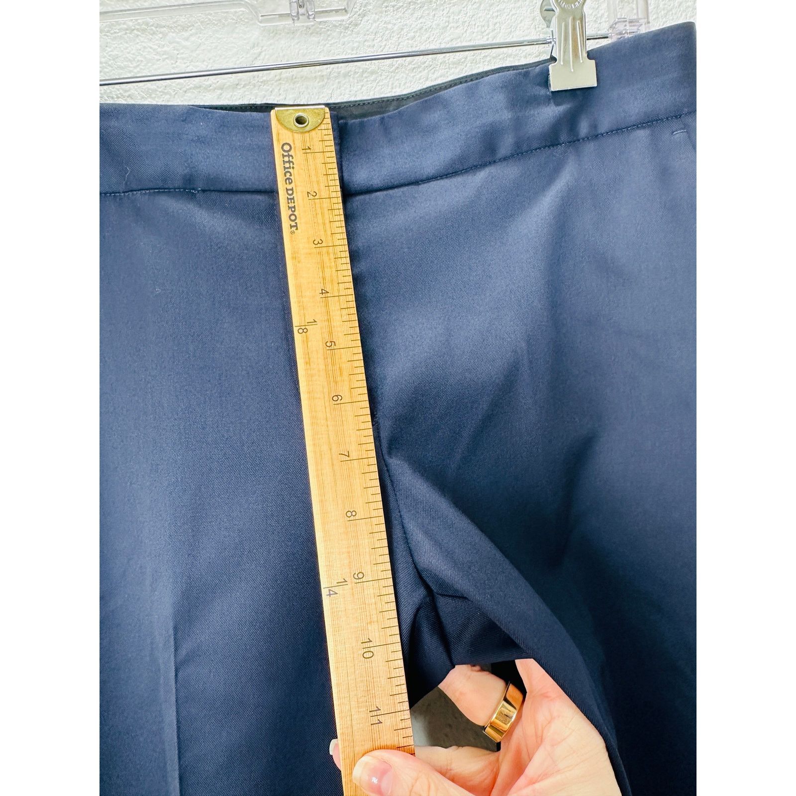 Stella McCartney Stella McCartney Navy Vivian Tapered Zip Ankle Pant 42/ M Size 30" / US 8 / IT 44 - 15 Thumbnail