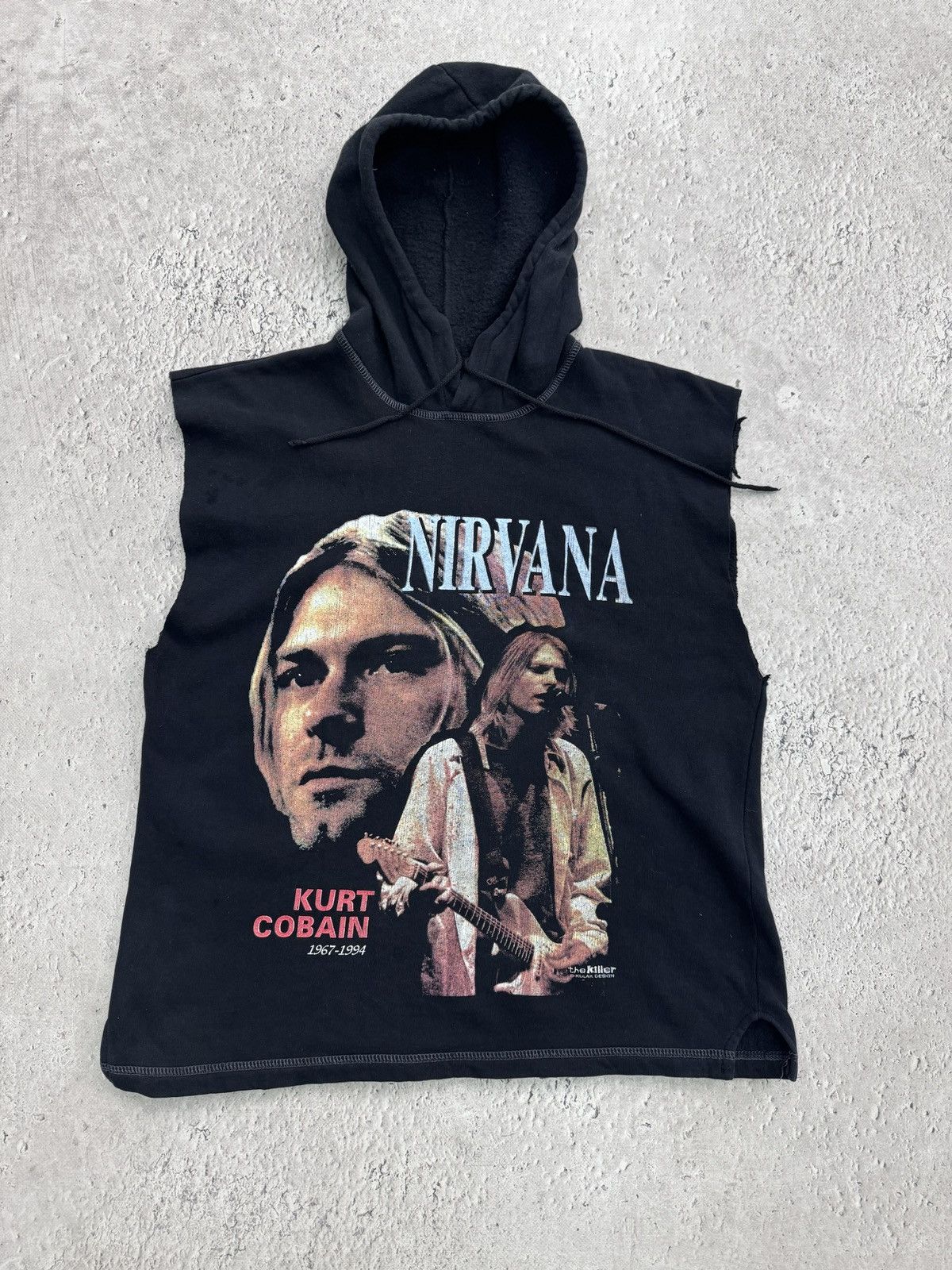 Nirvana × Vintage Vintage 90s Rare Nirvana Band Hoodie Kurt Cobain Grunge Hype Size US M / EU 48-50 / 2 - 1 Thumbnail