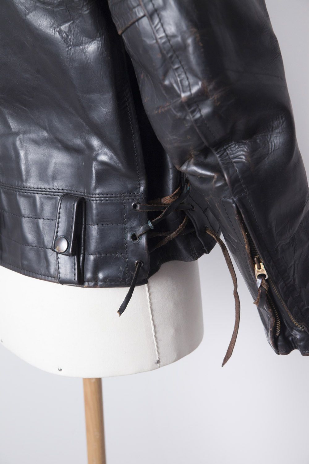 Aero Leathers C.H.I.P.S Police leather horsehide jacket xx Size US M / EU 48-50 / 2 - 8 Thumbnail