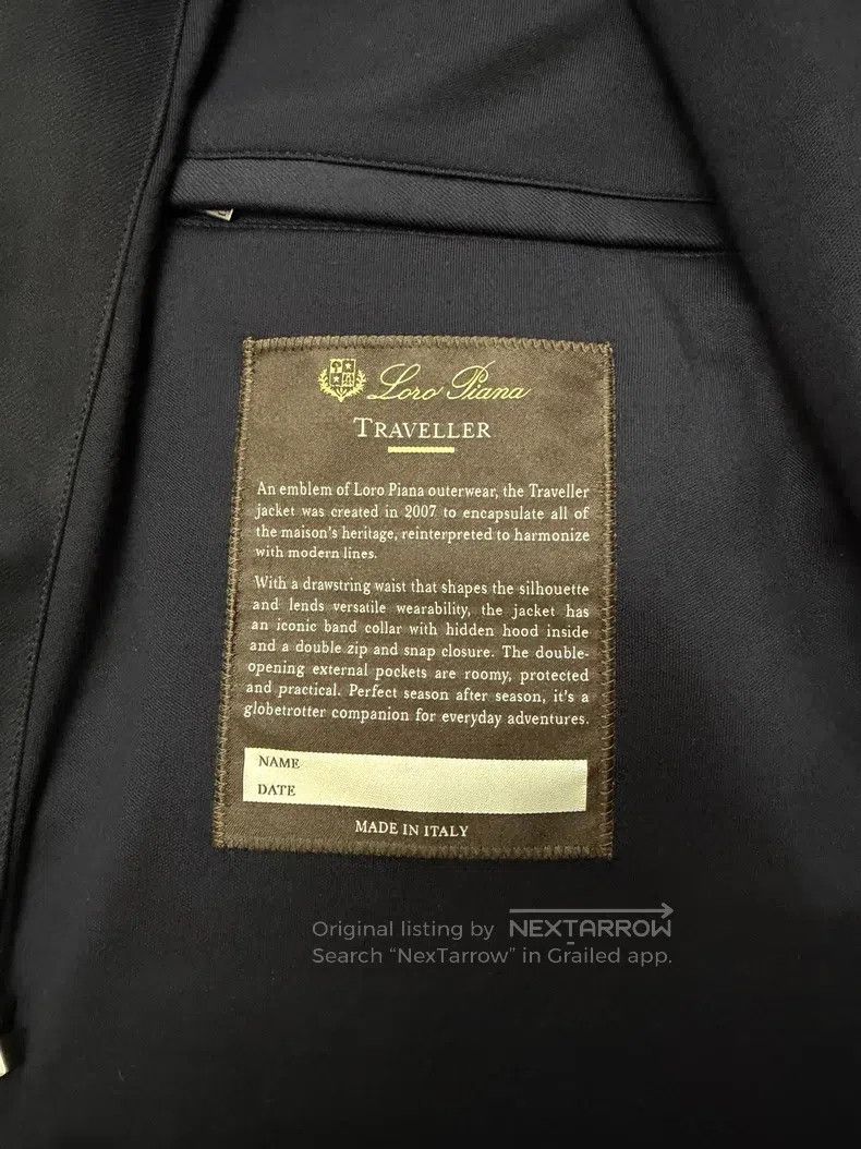Loro Piana Loro Piana Men's Traveler Jacket, Navy Blue, 100% Wool Lin Size US L / EU 52-54 / 3 - 8 Thumbnail