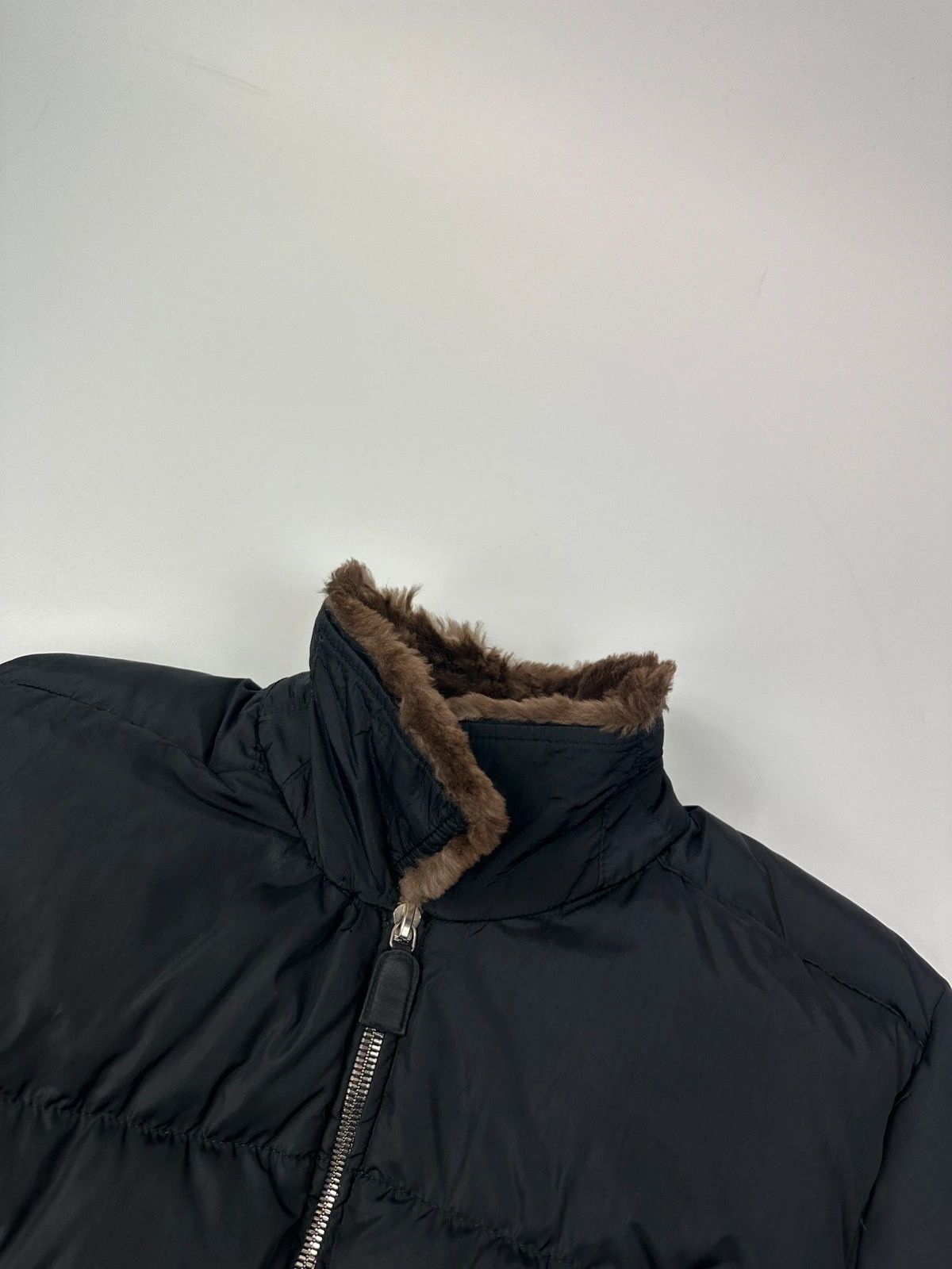 Prada Prada Milano FW1994 Black Cropped Bomber Puffer Jacket Size M / US 6-8 / IT 42-44 - 5 Thumbnail