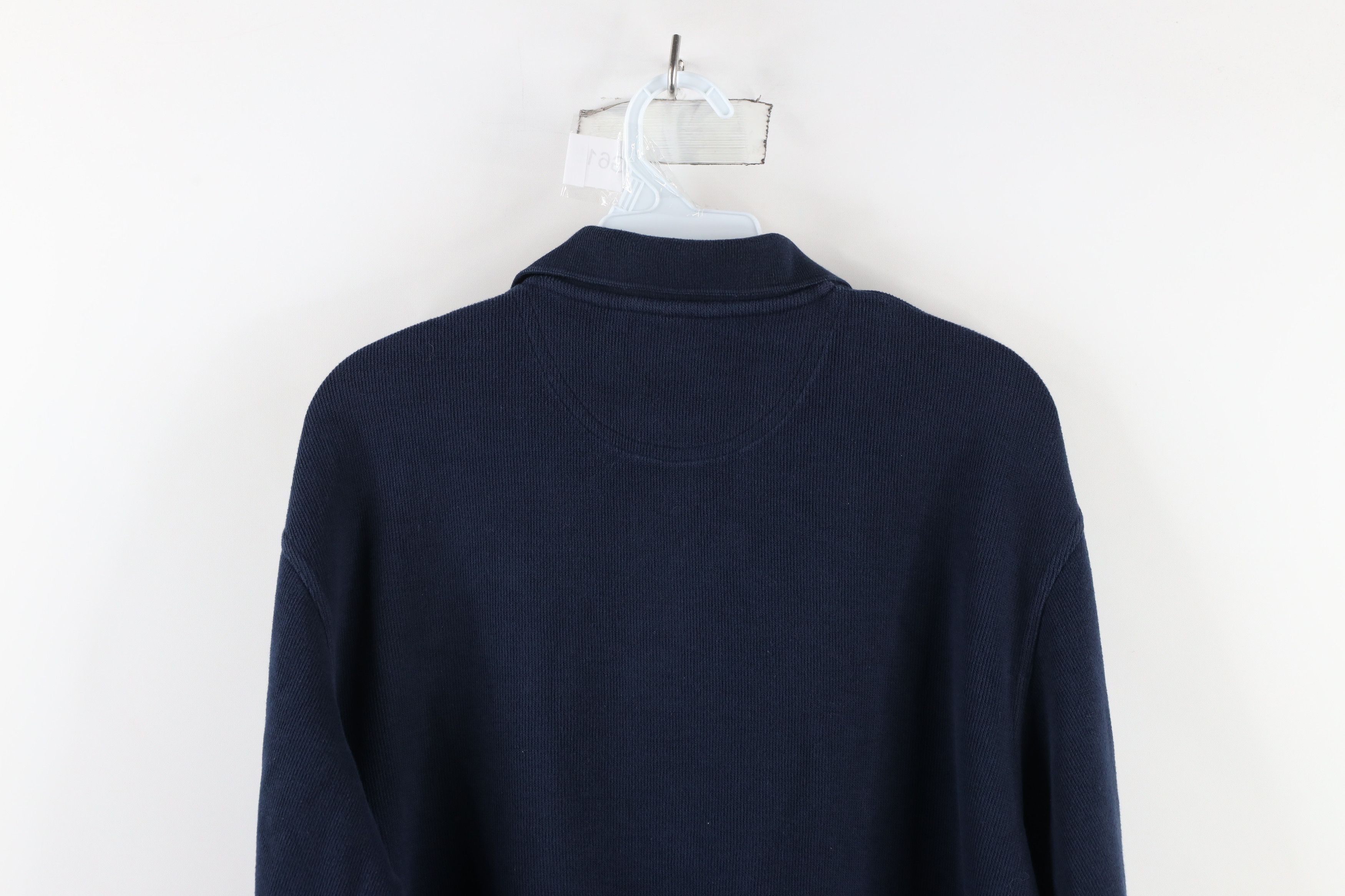 Vintage Vintage 90s Streetwear Long Sleeve Rugby Polo Shirt Blue Size US XL / EU 56 / 4 - 8 Thumbnail