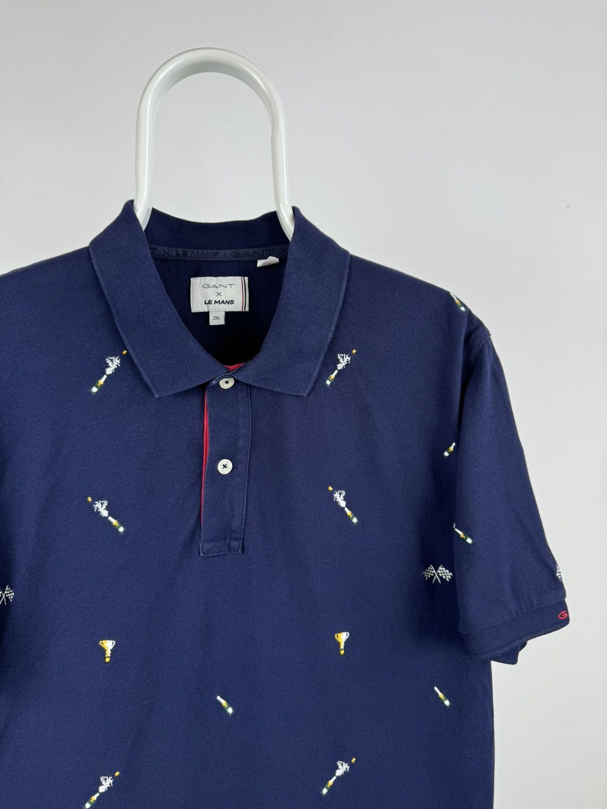 Gant Gant x Le Mans Monogram Polo Size US XXL / EU 58 / 5 - 2 Thumbnail