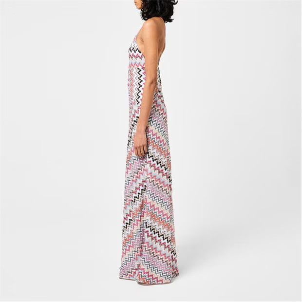 Missoni o1g2r1mq1124 Zigzag Maxi Dress in Multicolor Size M / US 6-8 / IT 42-44 - 5 Thumbnail