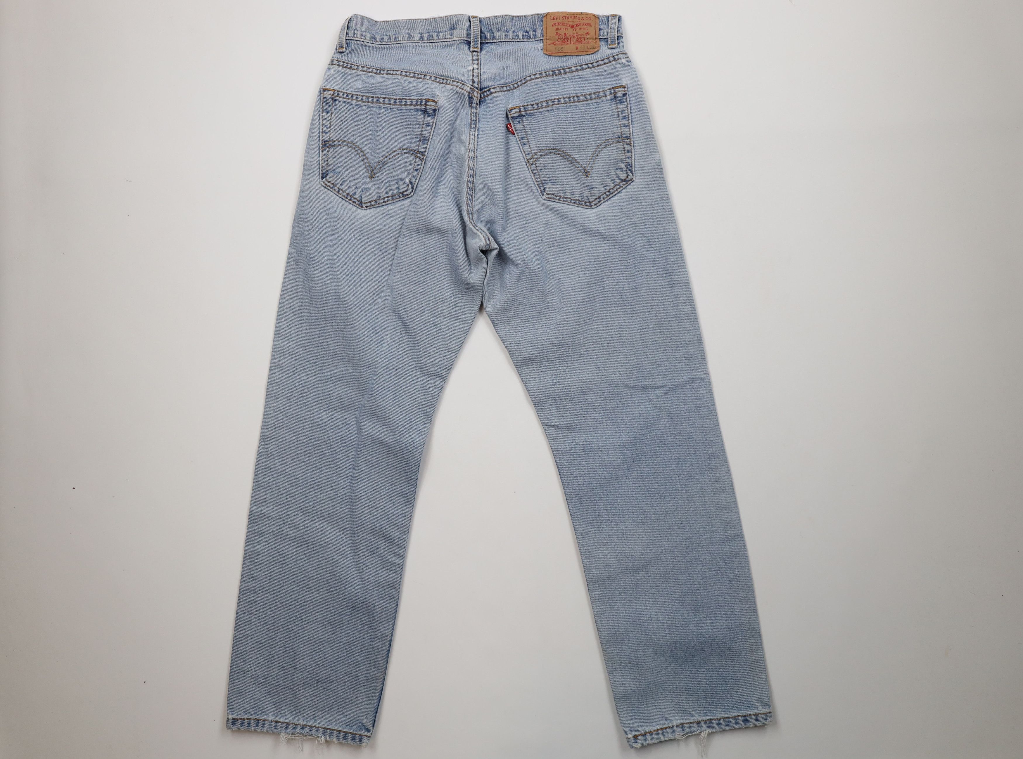 Levi's Vintage Y2K 2003 Levis 505 Regular Straight Leg Jeans Blue Size US 33 - 13 Thumbnail
