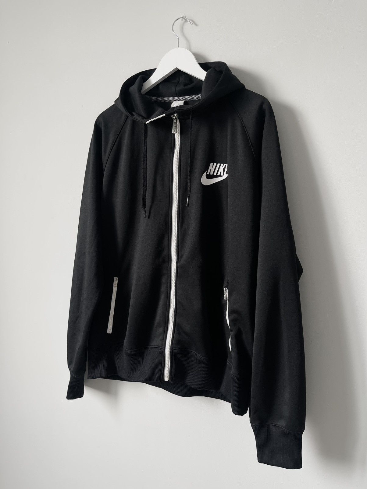 Nike Vintage 00's Nike Y2k Zip Up Hoodie Jacket Big Logo Swoosh Size US XL / EU 56 / 4 - 3 Thumbnail