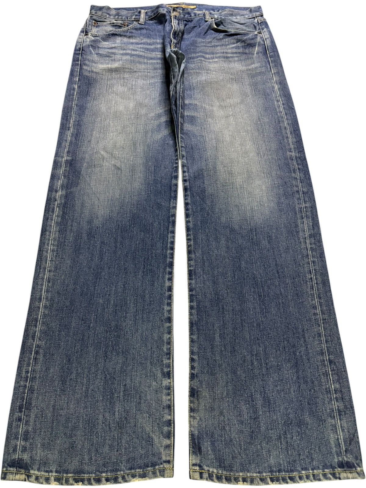 Uniqlo Vintage Uniqlo Mud Wash Loose Baggy Jeans Size US 36 / EU 52 - 1 Thumbnail