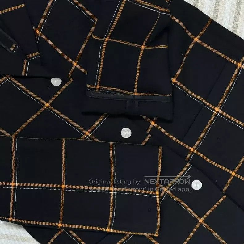 Hermes Hermes Plaid Medium-length Wool Coat Size XS / US 0-2 / IT 36-38 - 6 Thumbnail