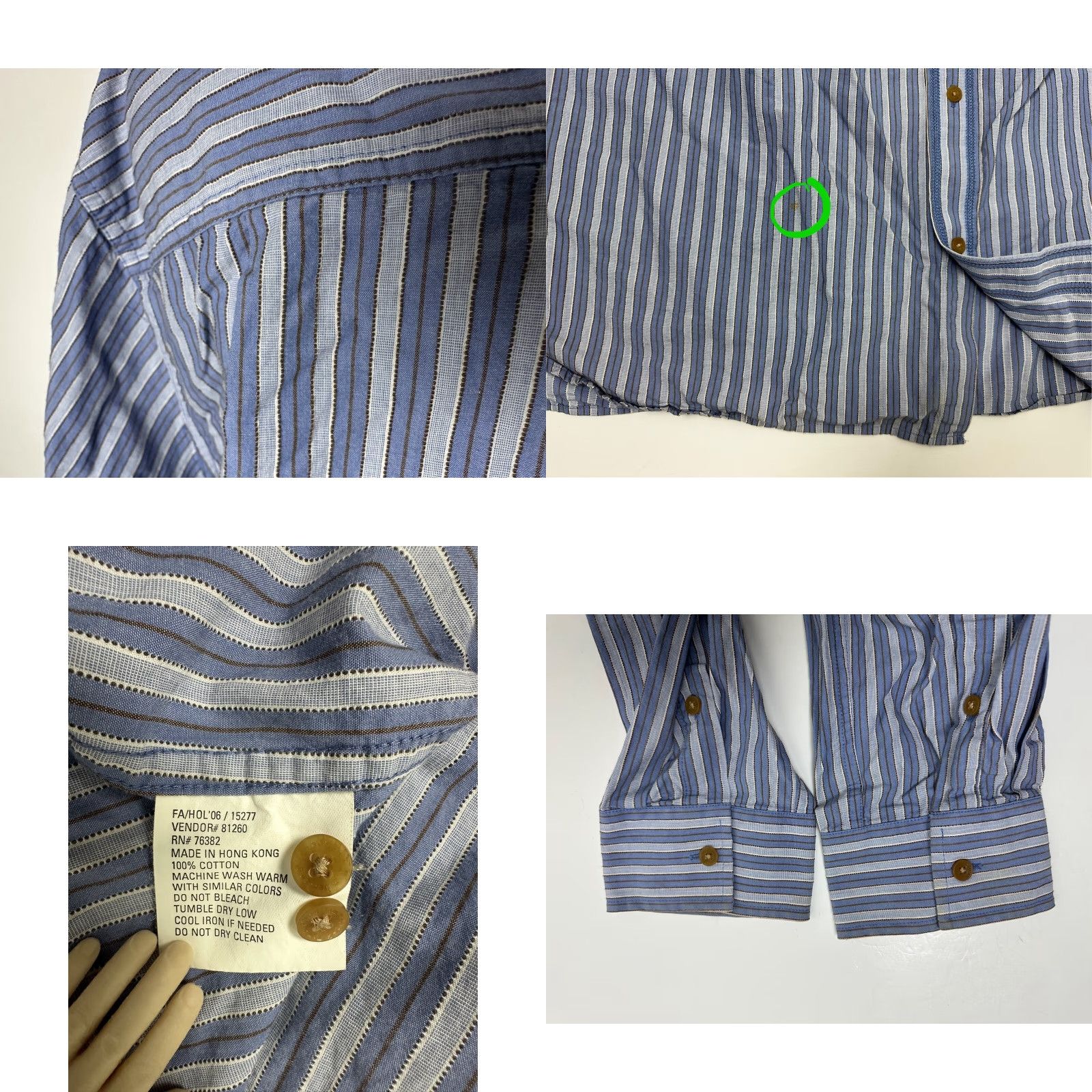 Timberland VINTAGE Timberland Shirt Men 3XL Slim Blue Striped Button-Up Size US XXL / EU 58 / 5 - 9 Thumbnail