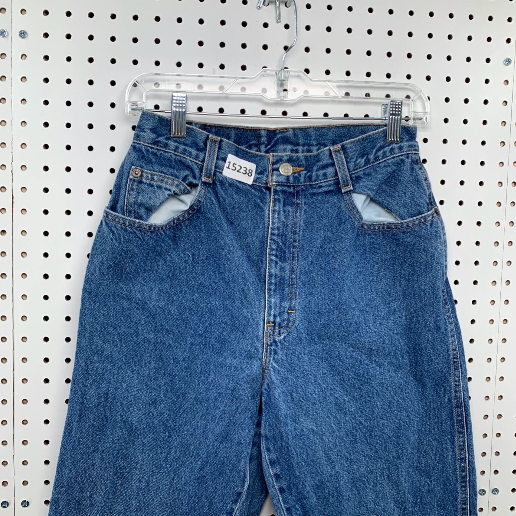 Vintage VINTAGE Emporio Gitano Denim Blue Jeans High Rise Womens 10 Tapered Dark Wash Jeans Size 32" / US 10 / IT 46 - 4 Thumbnail
