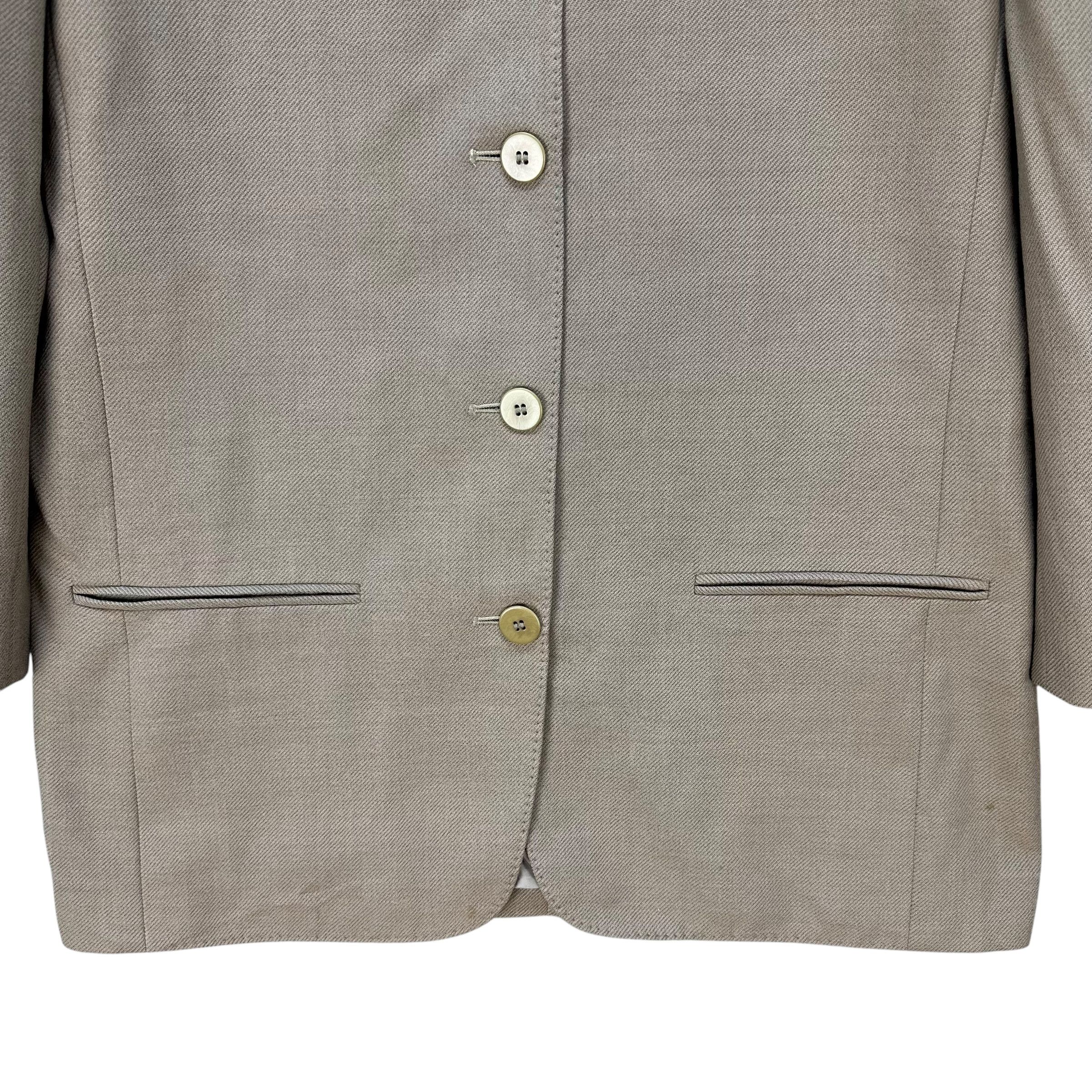 Jaeger Vintage Classic JAEGER Wool Button Coat Jacket #A80-1924 Size L / US 10 / IT 46 - 3 Thumbnail