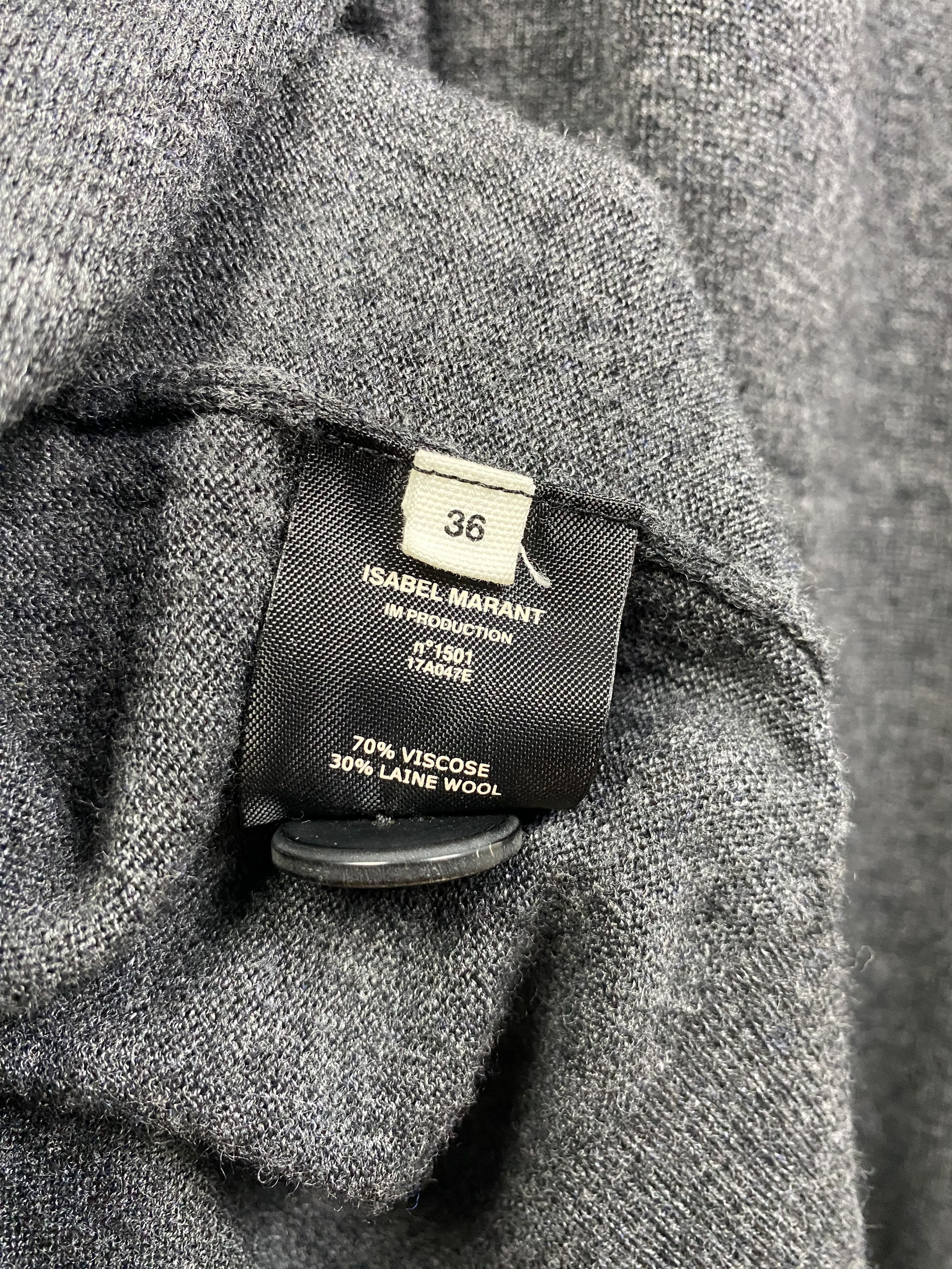 Isabel Marant Etoile ISABEL MARANT ÉTOILE Anderson Long Wool Cardigan SZ S Size S / US 4 / IT 40 - 10 Thumbnail