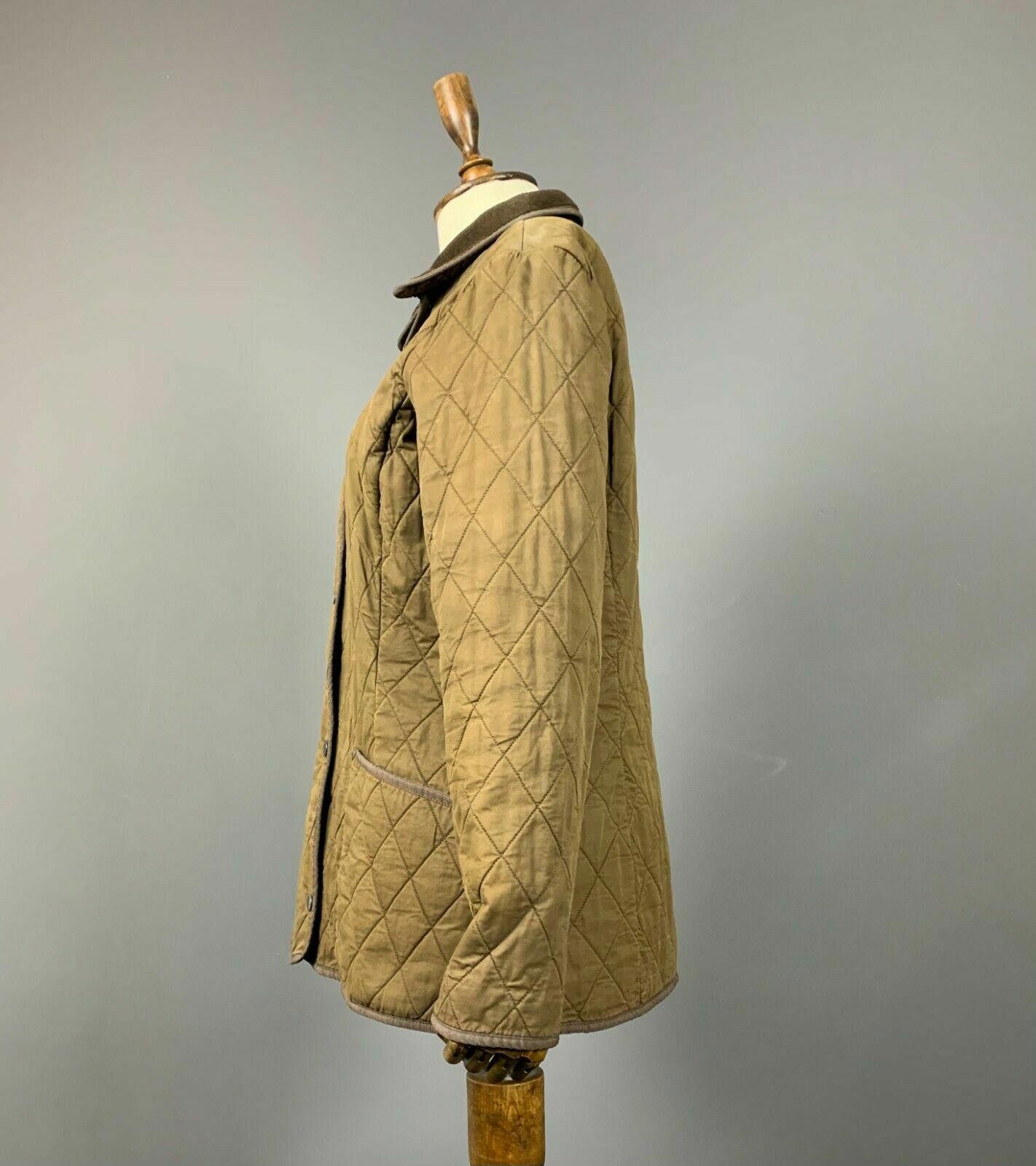 Barbour Ladies Barbour Brown Quilted Jacket Size UK 14 USA 10 Size L / US 10 / IT 46 - 2 Thumbnail