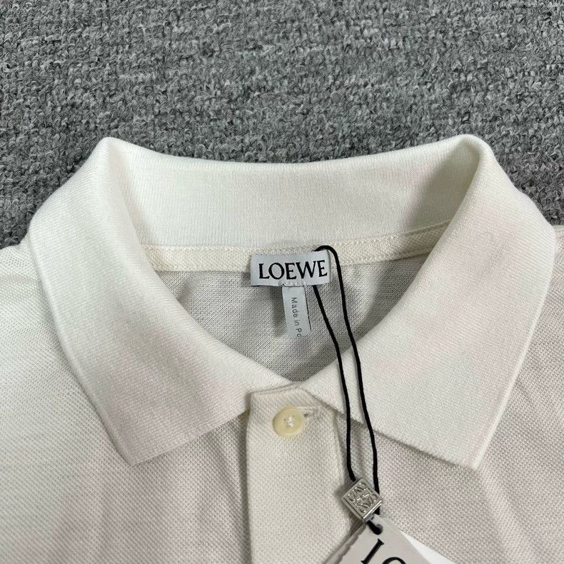 Loewe Loewe Short Polo Shirt with Logo on the Bottom Size S / US 4 / IT 40 - 6 Thumbnail