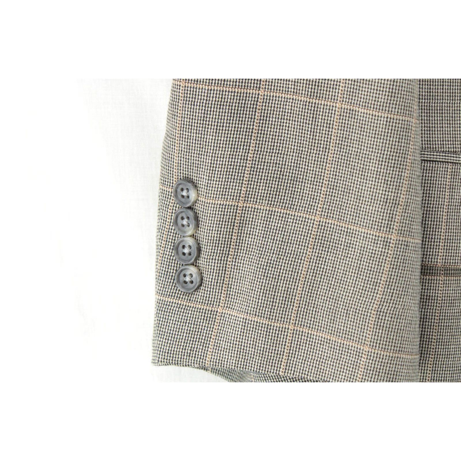Jos. A. Bank VINTAGE Jos. A. Bank Blazer Men's 50R Gray Plaid Micro Houndstooth Preppy Regencycore Boss Size 50R - 3 Thumbnail