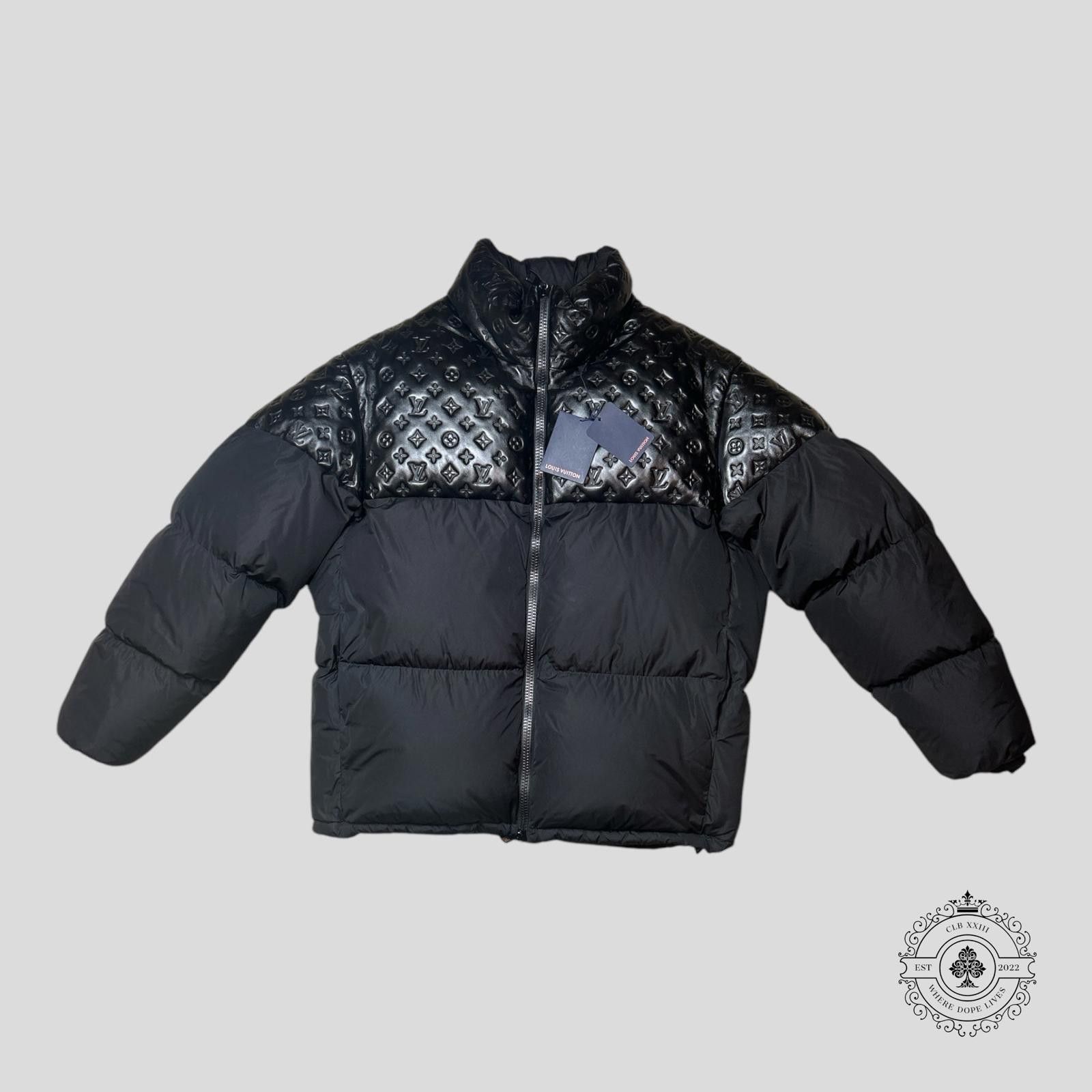Louis Vuitton Louis Vuitton Monogram Leather Top Puffer Jacket in Black Size US M / EU 48-50 / 2 - 1 Thumbnail