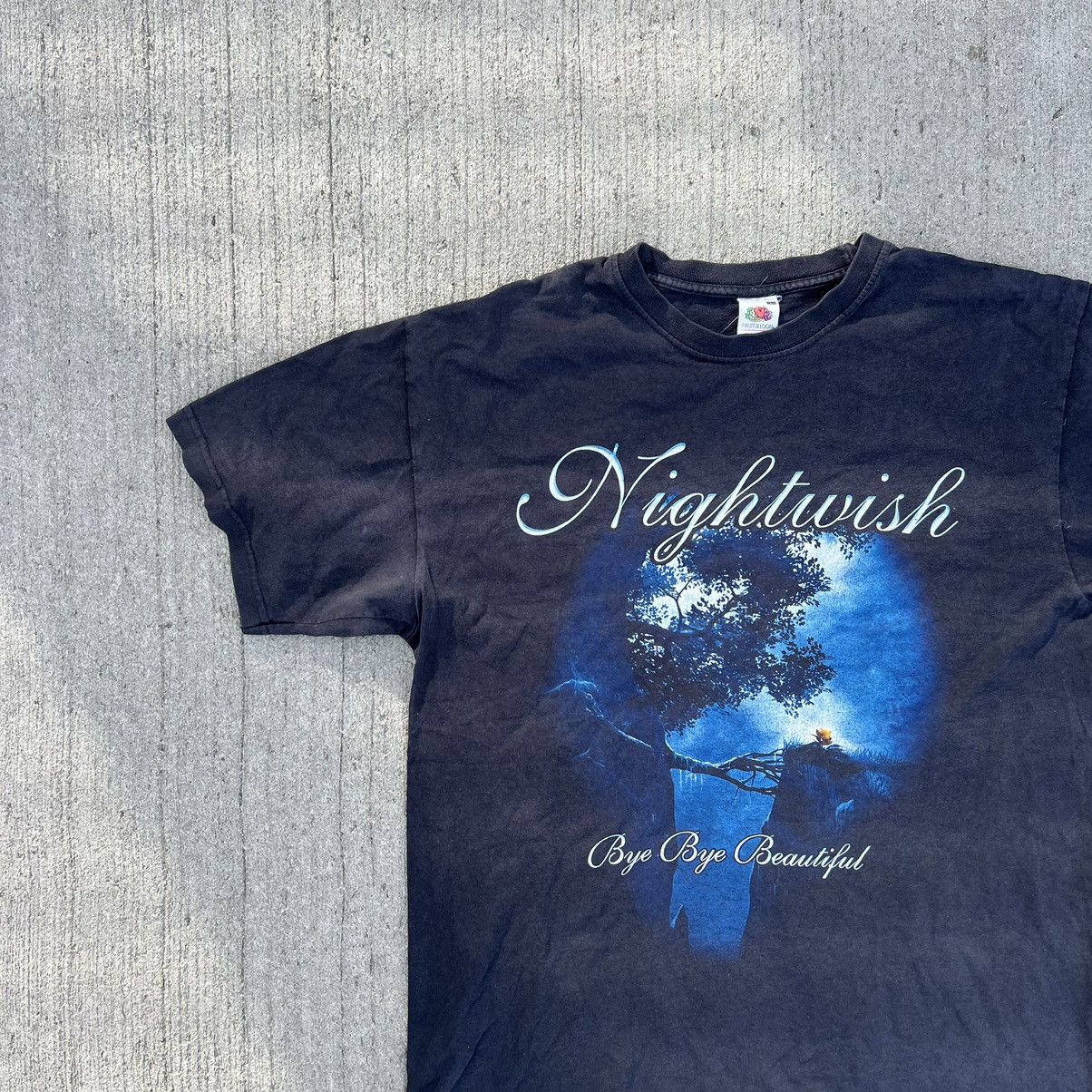 Band Tees × Vintage Vintage Nightwish Faded Band Tee Rare T-Shirt 00’s Size US L / EU 52-54 / 3 - 3 Thumbnail