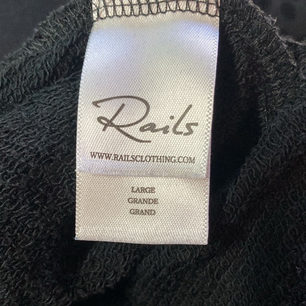Rails Rails Nico Black Flocked Cobra Hoodie Womens Size L Pullover Size L / US 10 / IT 46 - 2 Thumbnail