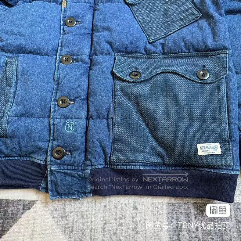 Neighborhood Neighborhood Indigo Dyed Down Jacket Size US M / EU 48-50 / 2 - 4 Thumbnail