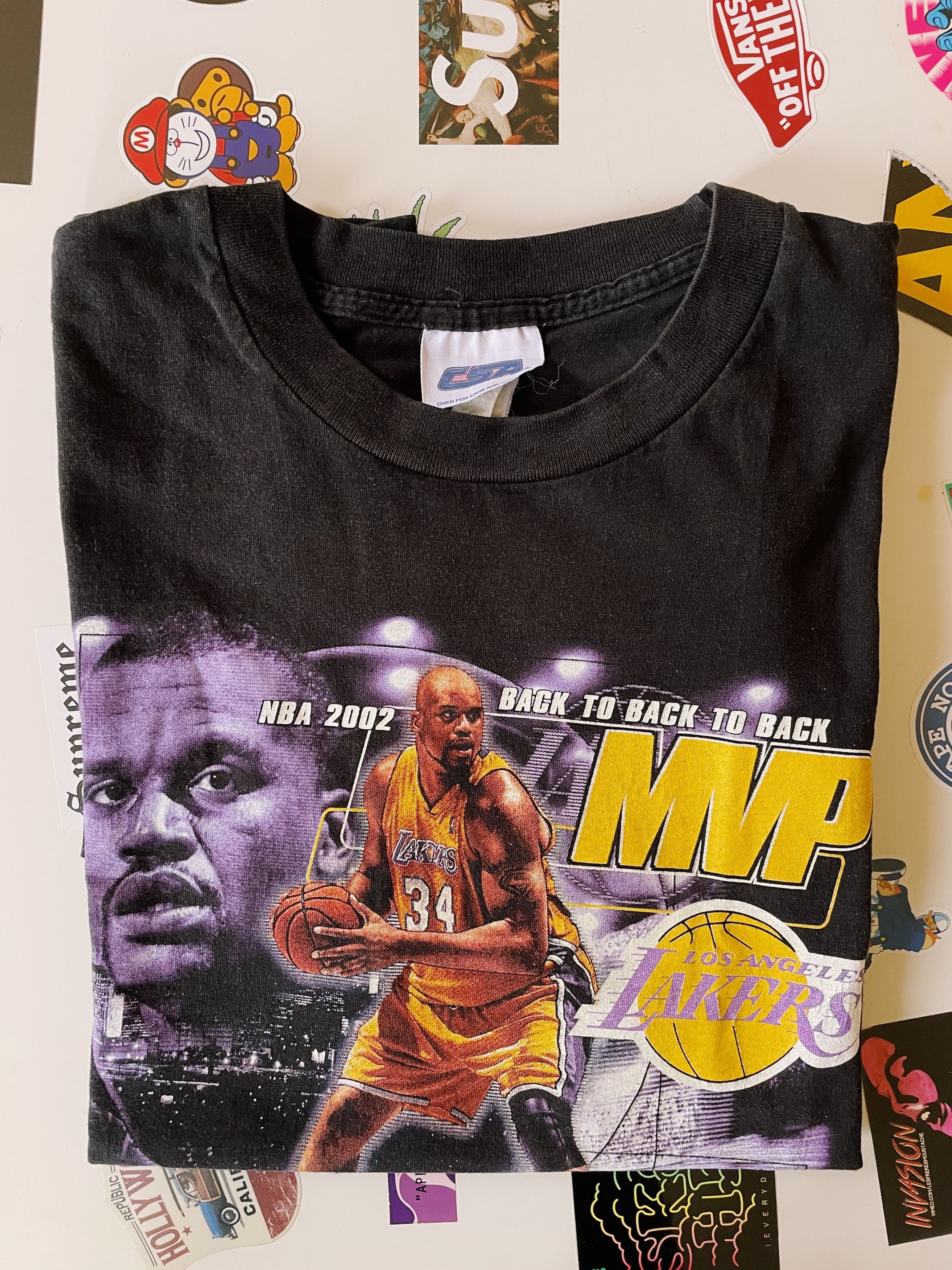 NBA Vintage 2002 NBA Finals MVP Shaquille O'Neal T-shirt Size US XL / EU 56 / 4 - 7 Thumbnail