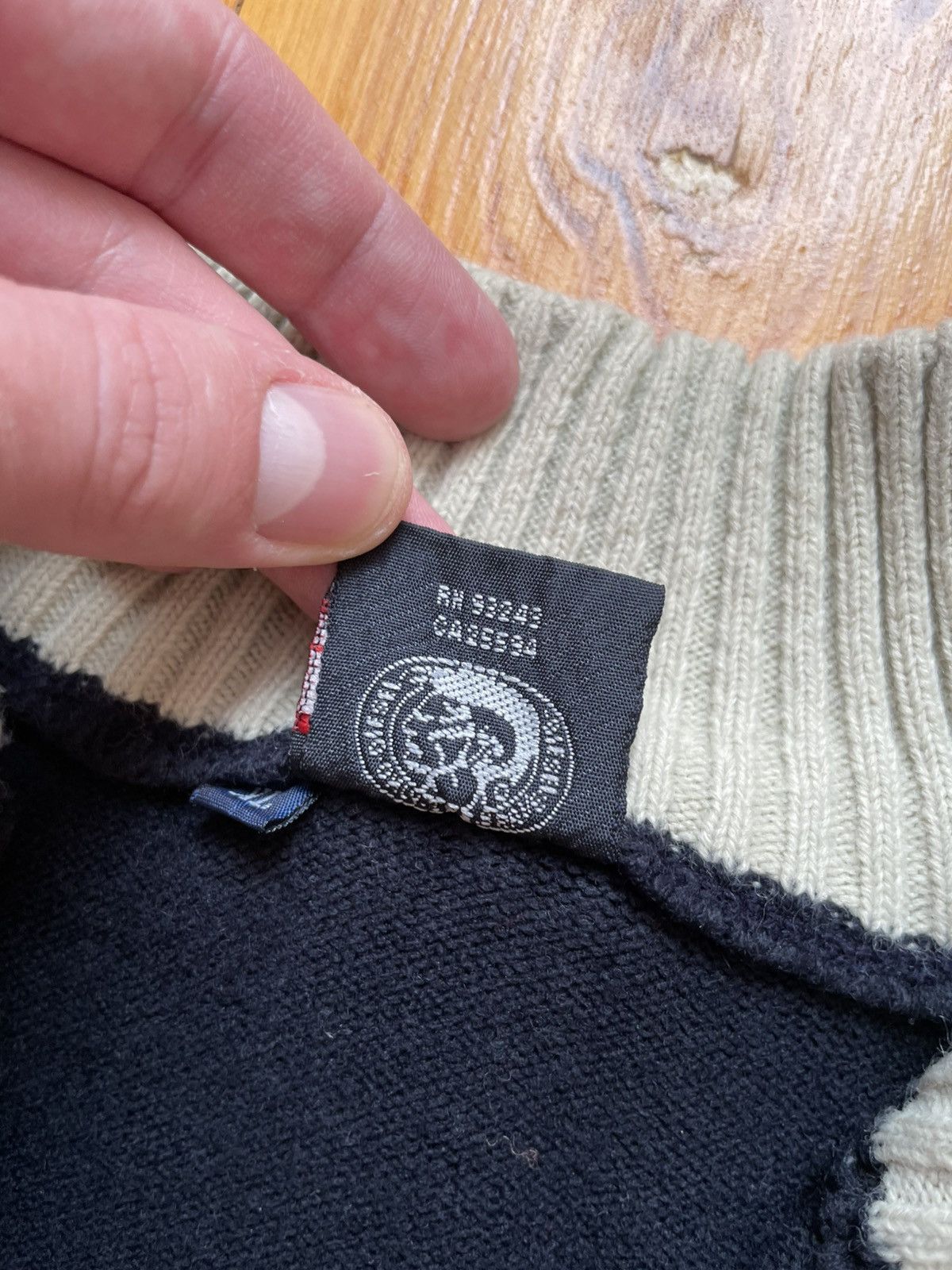Diesel VINTAGE DIESEL BIG LOGO AVANT GARDE Y2K 1/4 ZIP UP SWEATER Size US XL / EU 56 / 4 - 8 Thumbnail