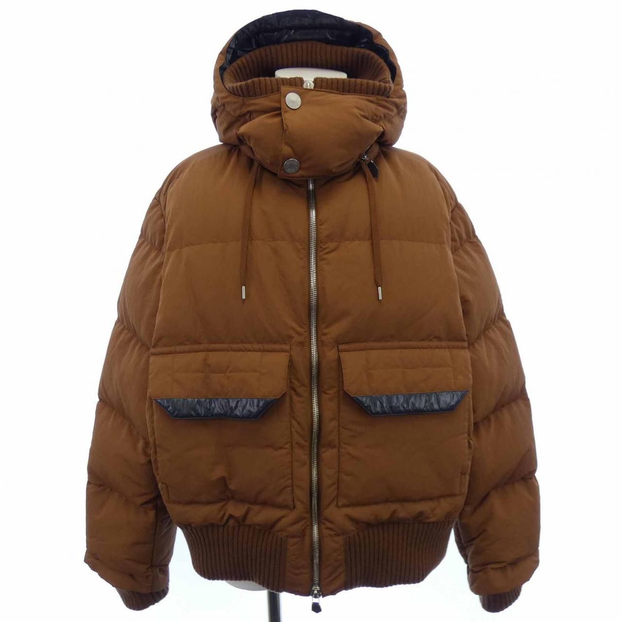 Hermes Hermes Hermes Quilting Hooded Cashmere Blend Down Jacket Textile Outerwear DUTY FREE for USA Size ONE SIZE - 1 Thumbnail