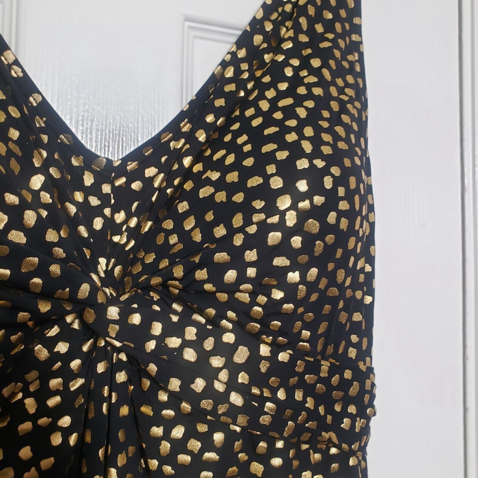 Designer Swim 365 Skirted Swim Dress Womens Size 24 Black Gold Size 4XL / US 24-26 - 4 Thumbnail