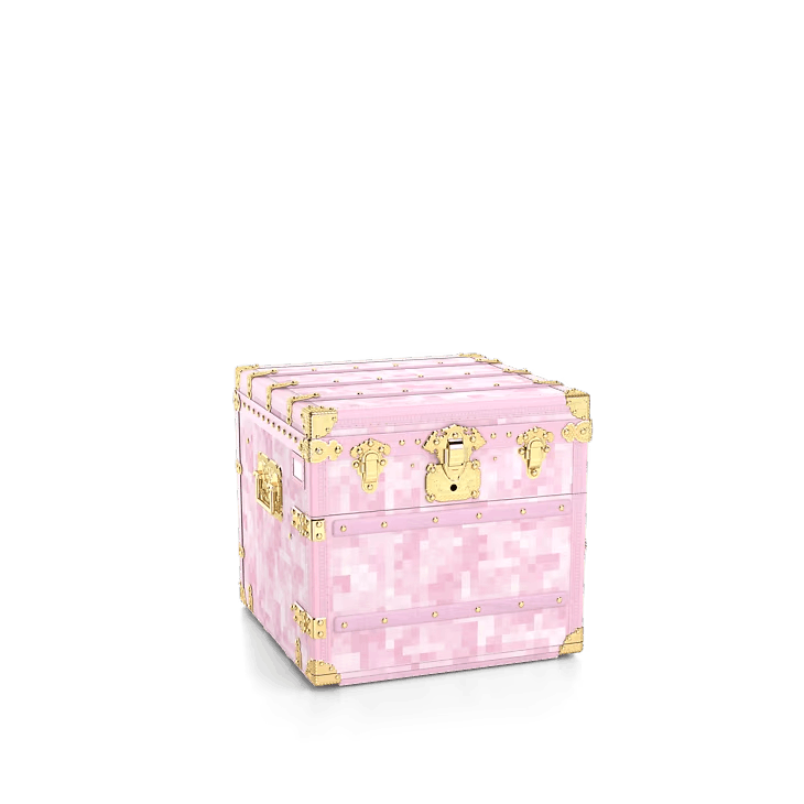 Louis Vuitton Damoflage Pink Sakura Courrier Lozine Carré Trunk Size ONE SIZE - 2 Thumbnail