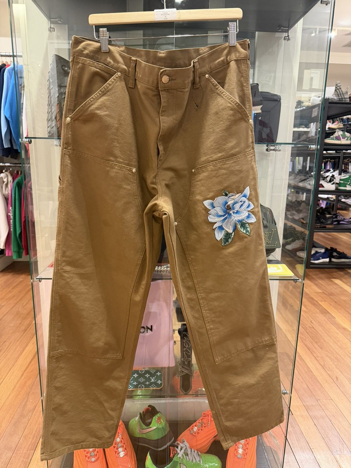 Awake NY × Carhartt Carhartt WIP X Awake NY Embroidered Carpenters Pants Size US 36 / EU 52 - 1 Thumbnail