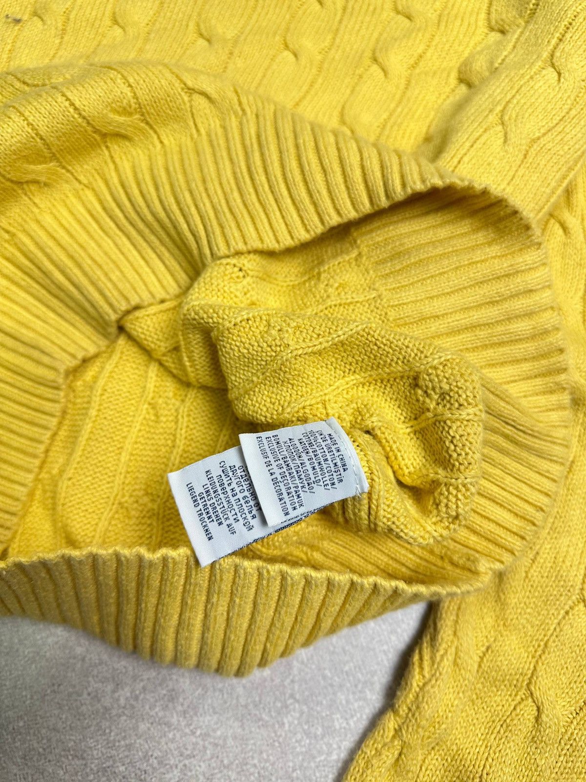 Polo Ralph Lauren Vintage Polo Ralph Lauren Cable Knit Mens Sweater Rare M Size US M / EU 48-50 / 2 - 6 Thumbnail